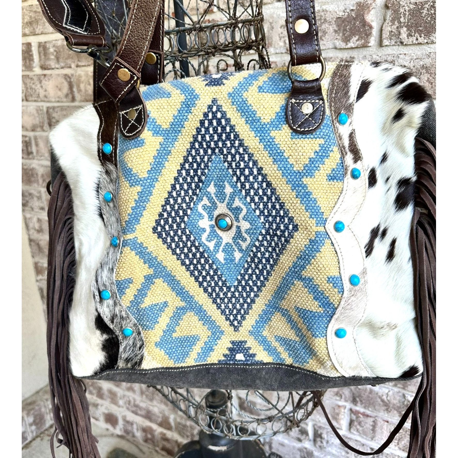Other Myra Bag Crashing Waves Crossbody Tote Saddle Blanket Purse Size ONE SIZE - 4 Thumbnail