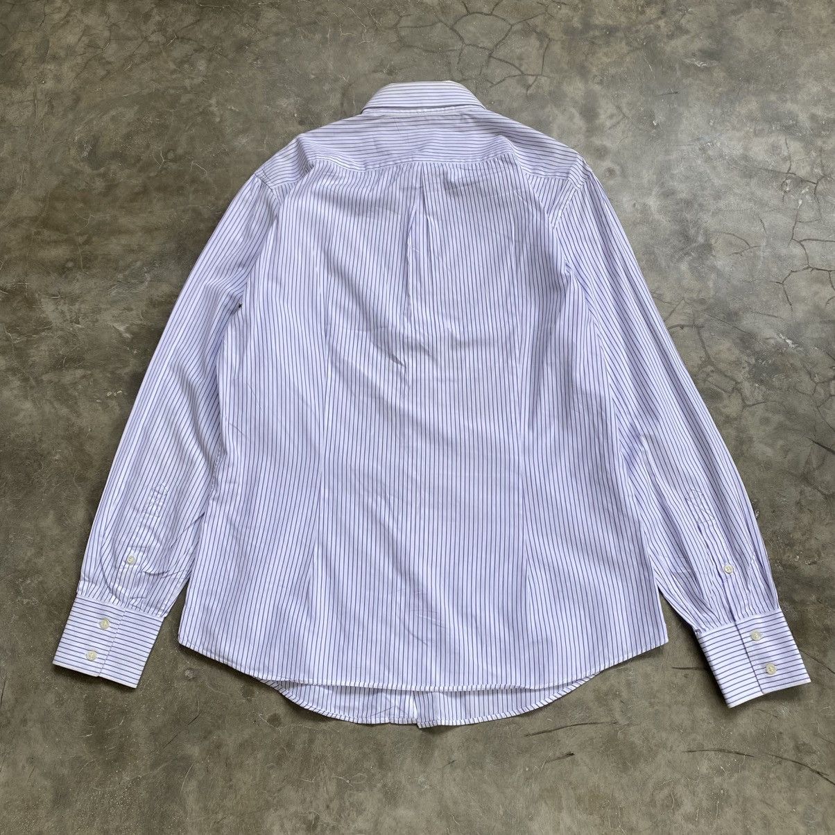 Brunello Cucinelli Brunello Cucinelli Stripe Button Ups Shirt Size US L / EU 52-54 / 3 - 2 Thumbnail