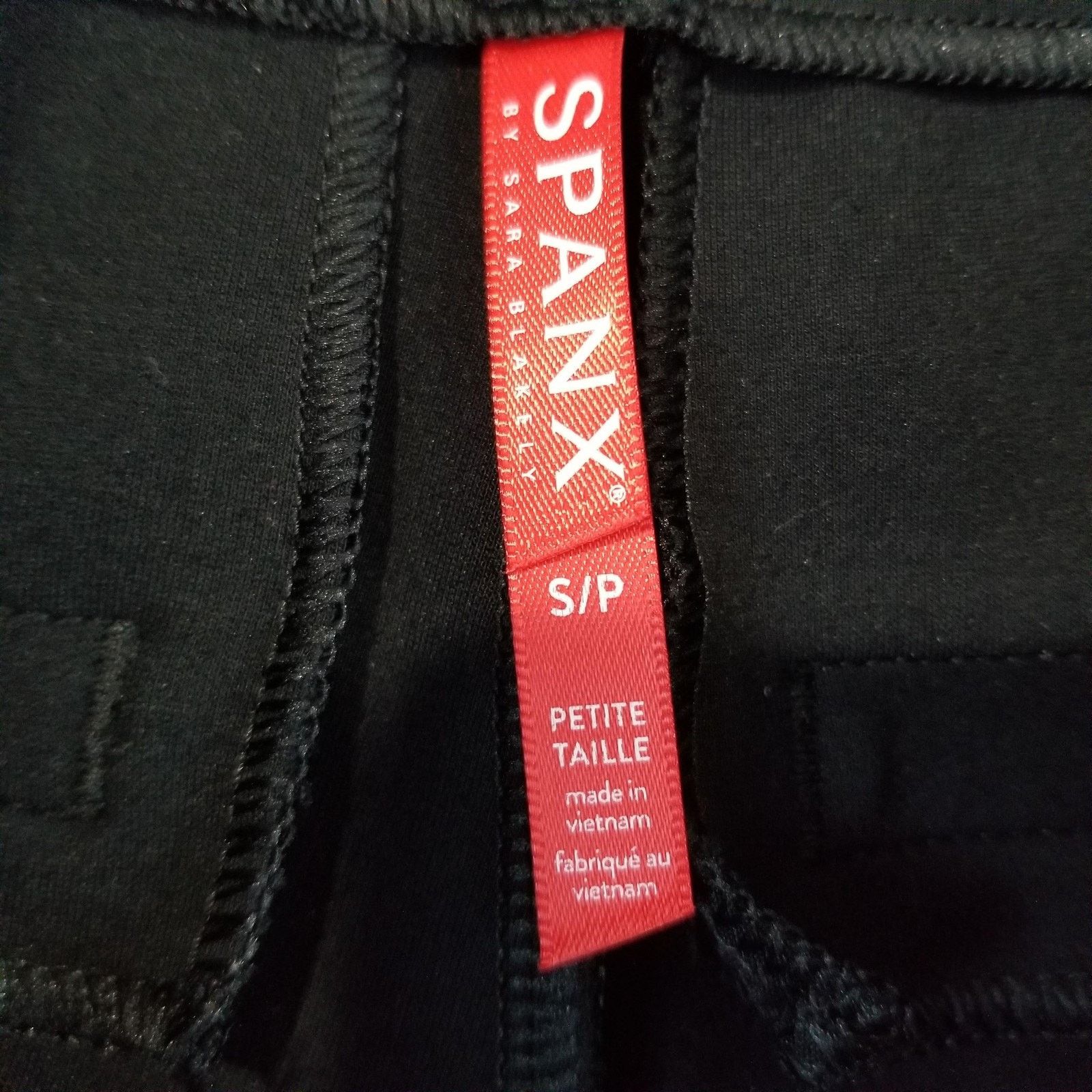 Spanx Spanx Pants Womens Small Petite Black Ponte Straight Satin Size 26" / US 2 / IT 38 - 8 Thumbnail