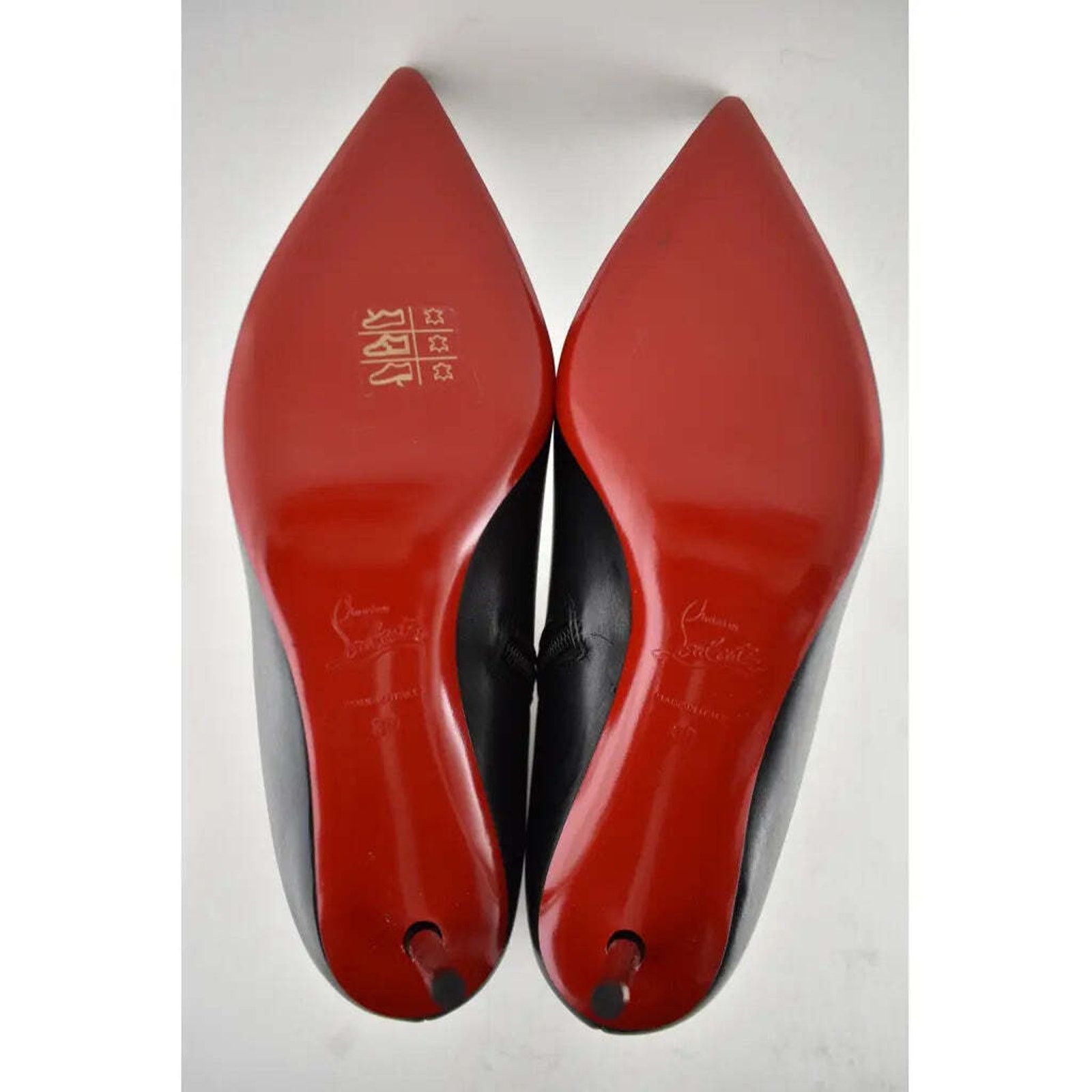 Christian Louboutin Christian Louboutin Epic Booty 70 Black Calf Leather Zipper Size US 8 / IT 38 - 12 Thumbnail