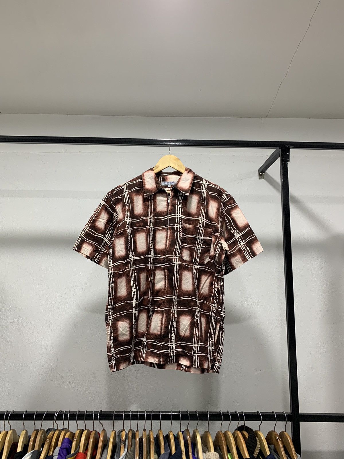 Designer × Vintage Vintage Art Zip up Shirt 90s Old Money Size US M / EU 48-50 / 2 - 5 Thumbnail