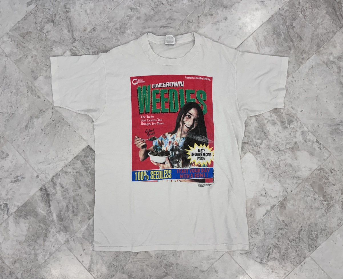 Fruit Of The Loom Vintage 1990s "Homegrown Weedies" Tee Size US L / EU 52-54 / 3 - 2 Thumbnail