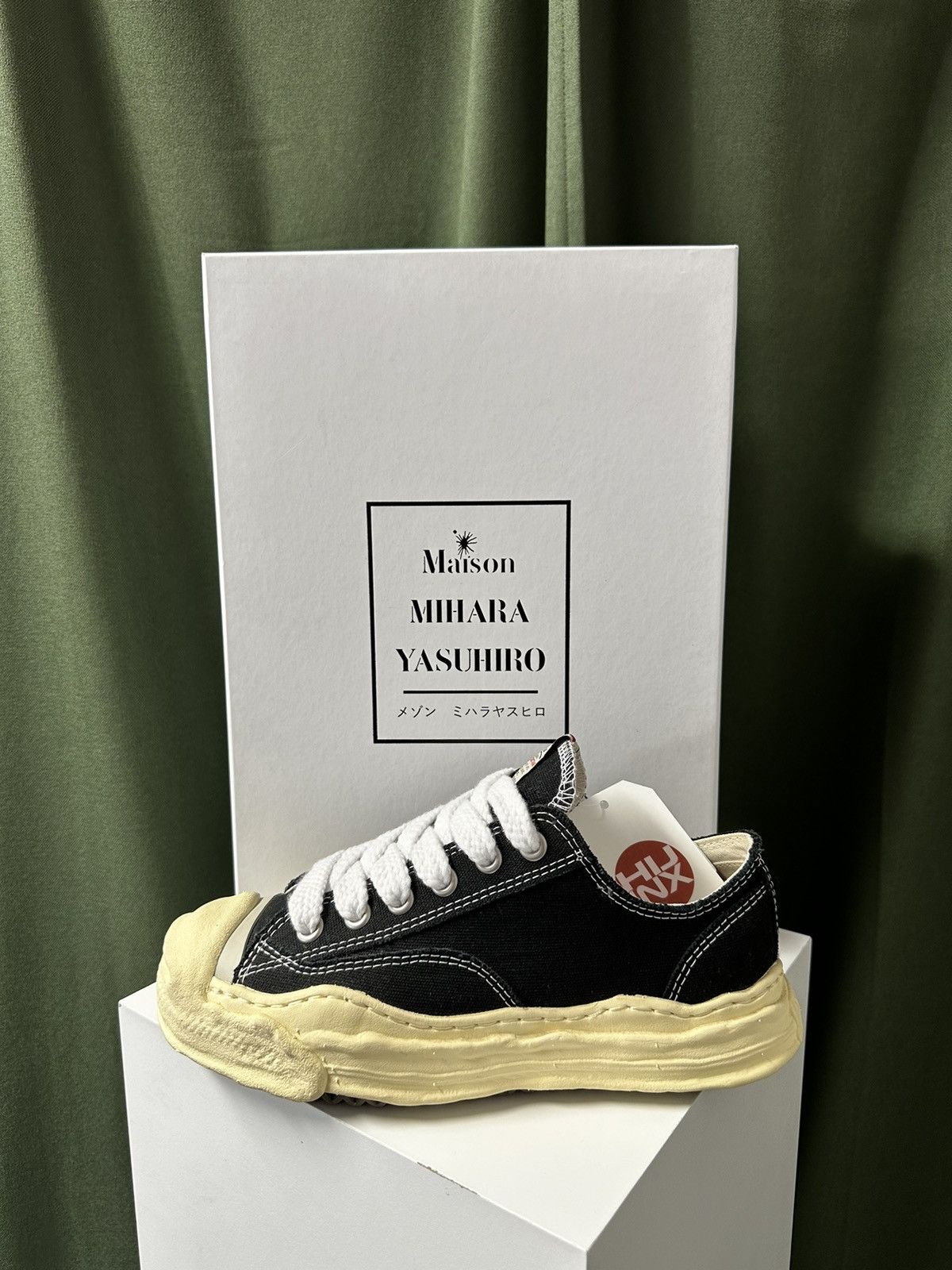 Maison MIHARA YASUHIRO MAISON MIHARA YASUHIRO "HANK VINTAGE SOLE CANVAS LOW" BLACK Size US 6.5 / EU 39-40 - 9 Thumbnail