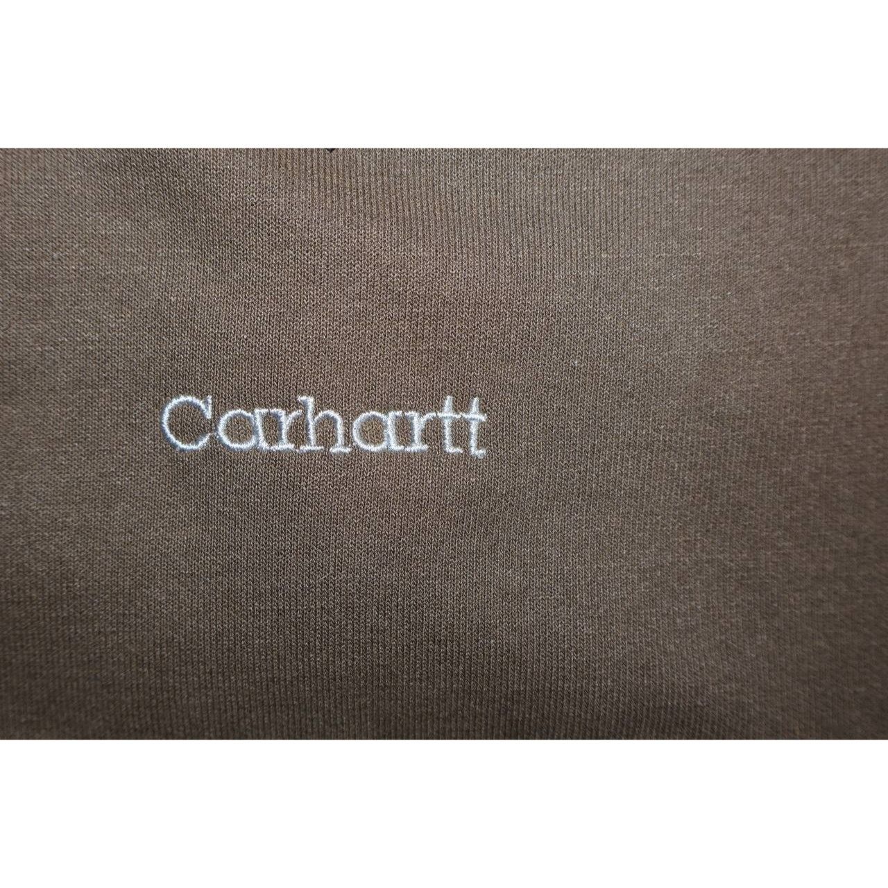 Carhartt Vtg Carhartt Full Zip Hoodie 2XL Work Logo Embroidered Scrip Size US XXL / EU 58 / 5 - 5 Thumbnail
