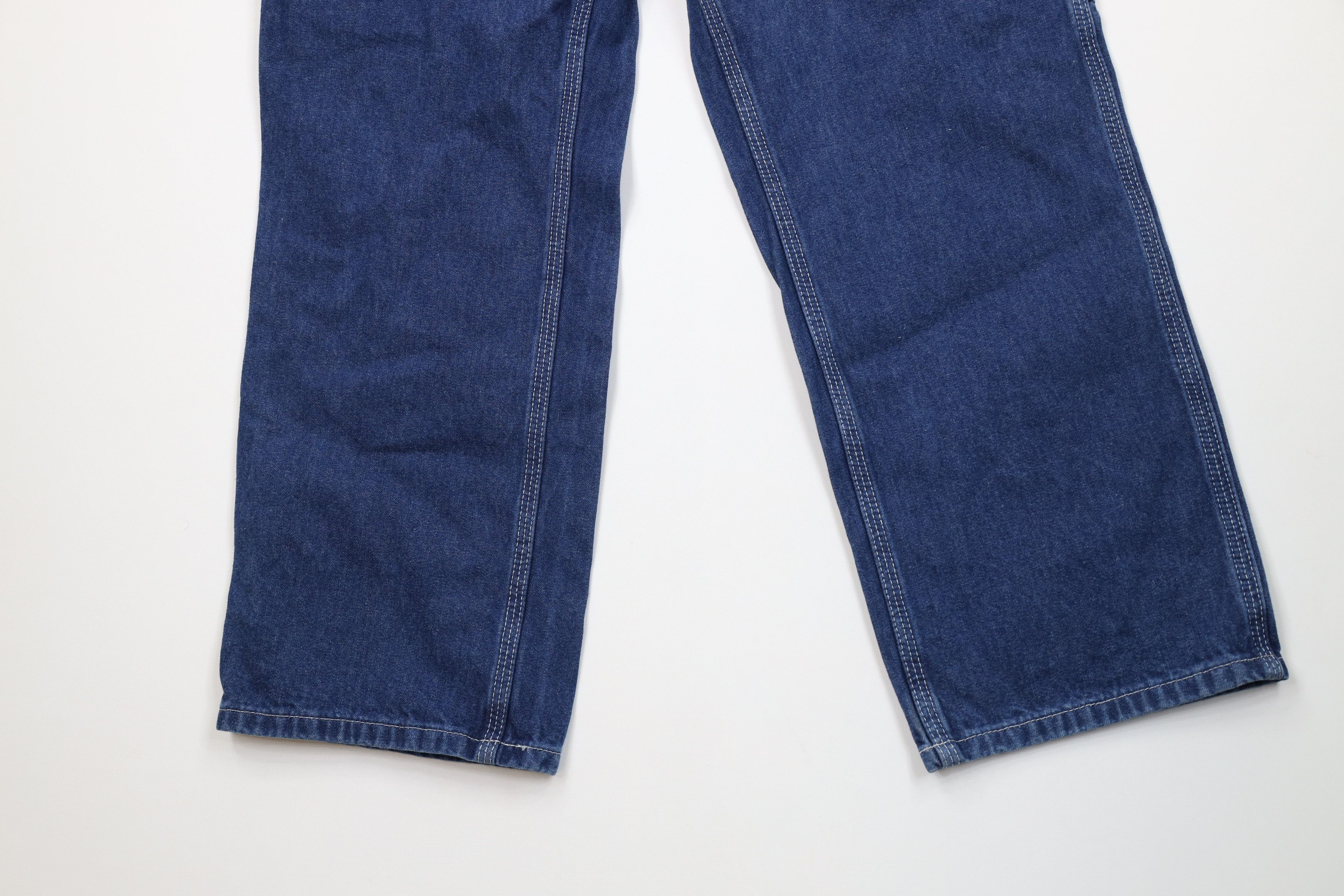 Carhartt Vintage Carhartt Spell Wide Leg Dungaree Denim Jeans Blue Size US 34 / EU 50 - 4 Thumbnail