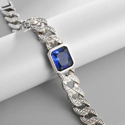 Other Zircon Stone Chain Link Bracelet Size ONE SIZE - 3 Thumbnail