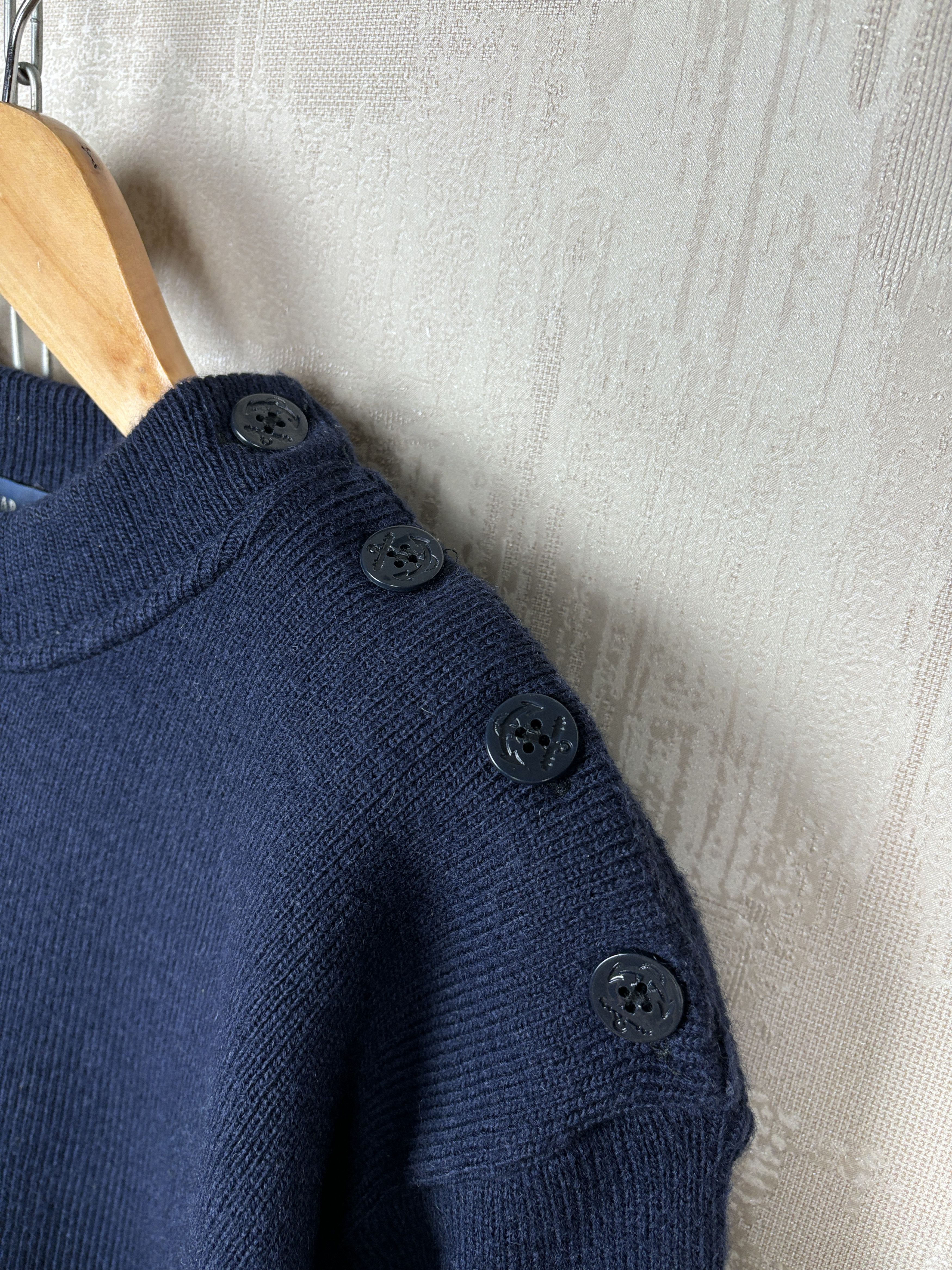 Armor-Lux × Saint James × Vintage Vintage CAP-Armor Sailor Fisherman Sweater Crew Made France Size US XL / EU 56 / 4 - 4 Thumbnail