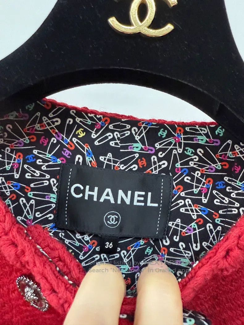 Chanel Chanel 24A double-breasted four-pocket tweed woven jacket Size XS / US 0-2 / IT 36-38 - 5 Thumbnail