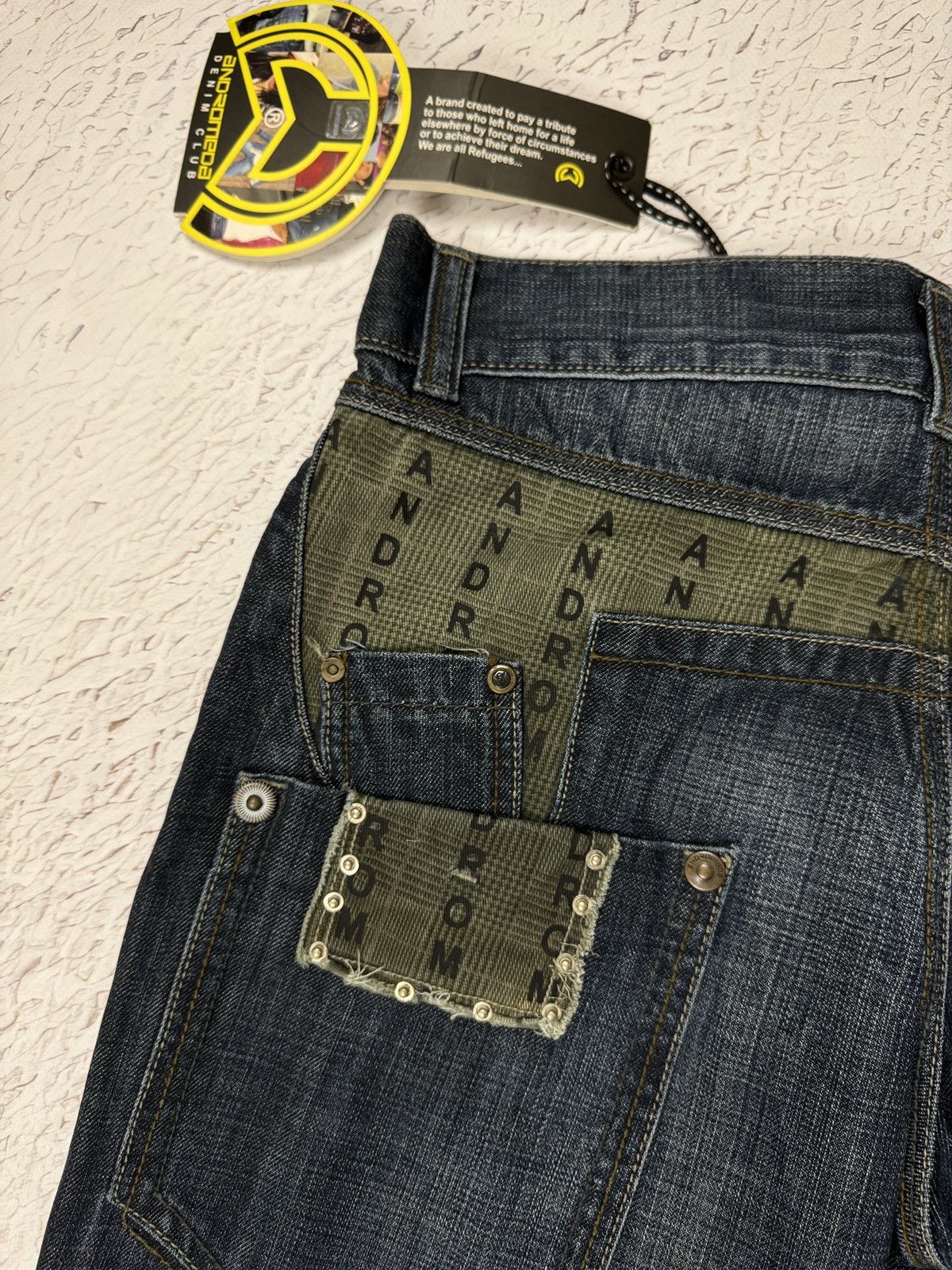Vintage Andromeda Jeans monogram straight wide rap jeans denim pants Size US 34 / EU 50 - 18 Thumbnail