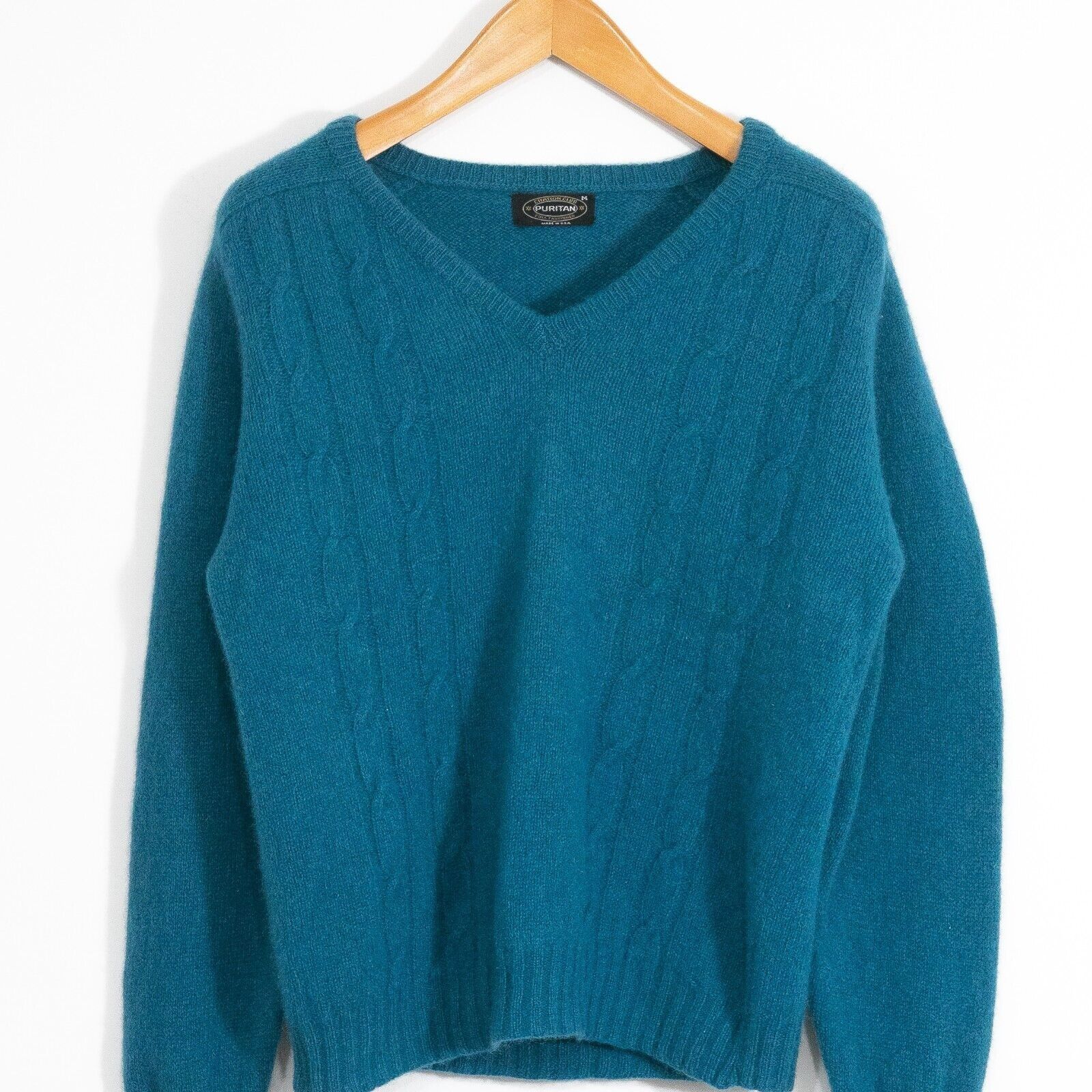 Puritan × Vintage Vintage 70s Puritan Wool Sweater Mens Small - Cable Knit Size US S / EU 44-46 / 1 - 2 Thumbnail