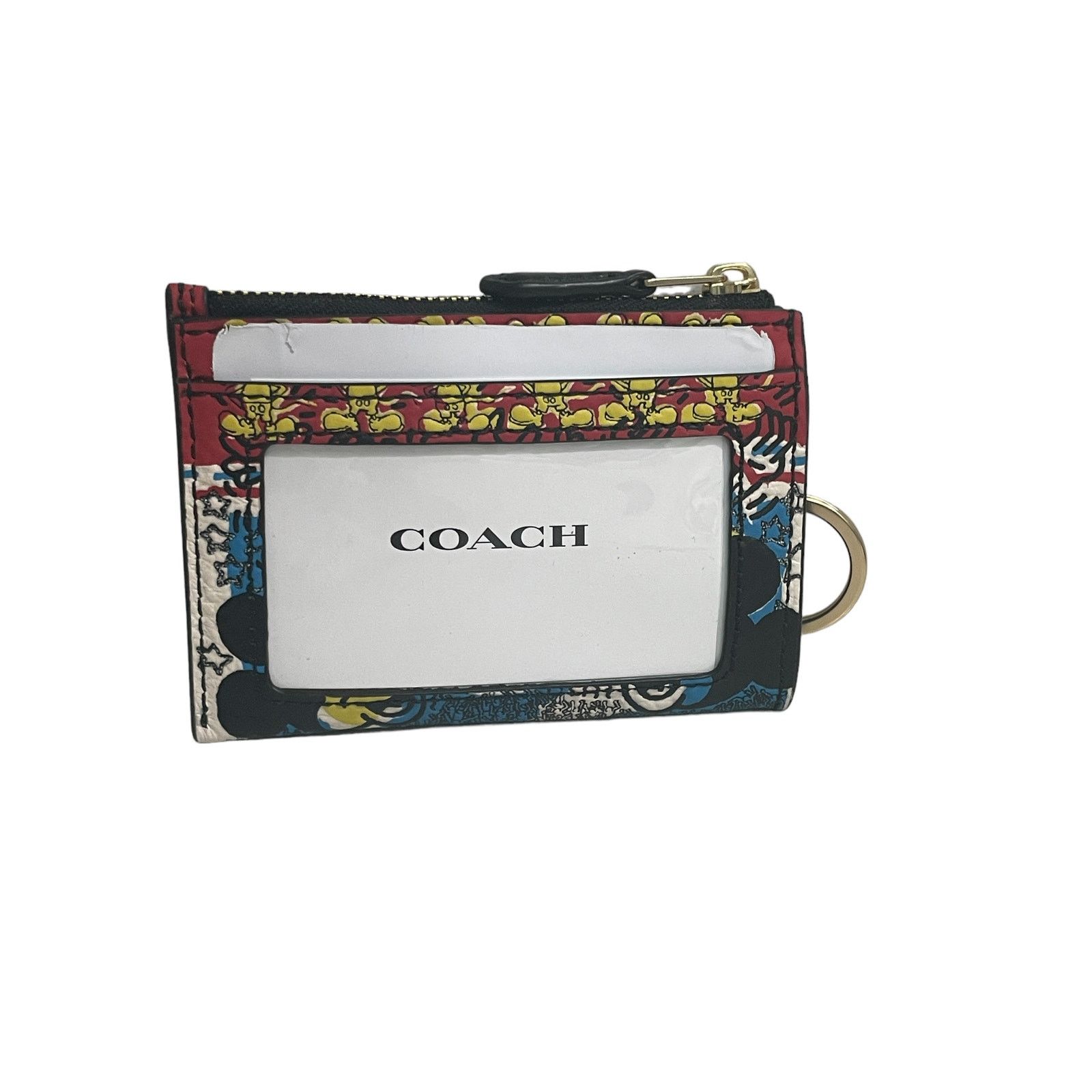 Coach Coach Disney Mickey Mouse X Keith Haring Mini Skinny Id Size ONE SIZE - 7 Thumbnail