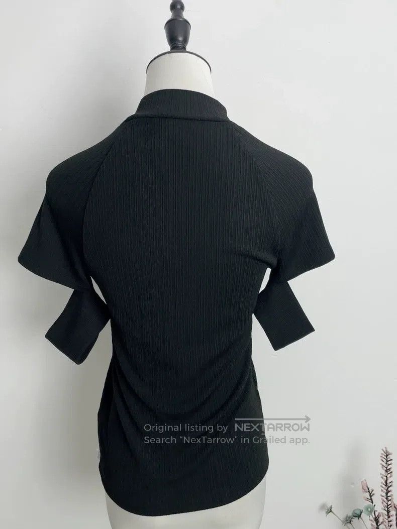Helmut Lang Helmut Lang Black short-sleeved top Size M / US 6-8 / IT 42-44 - 3 Thumbnail