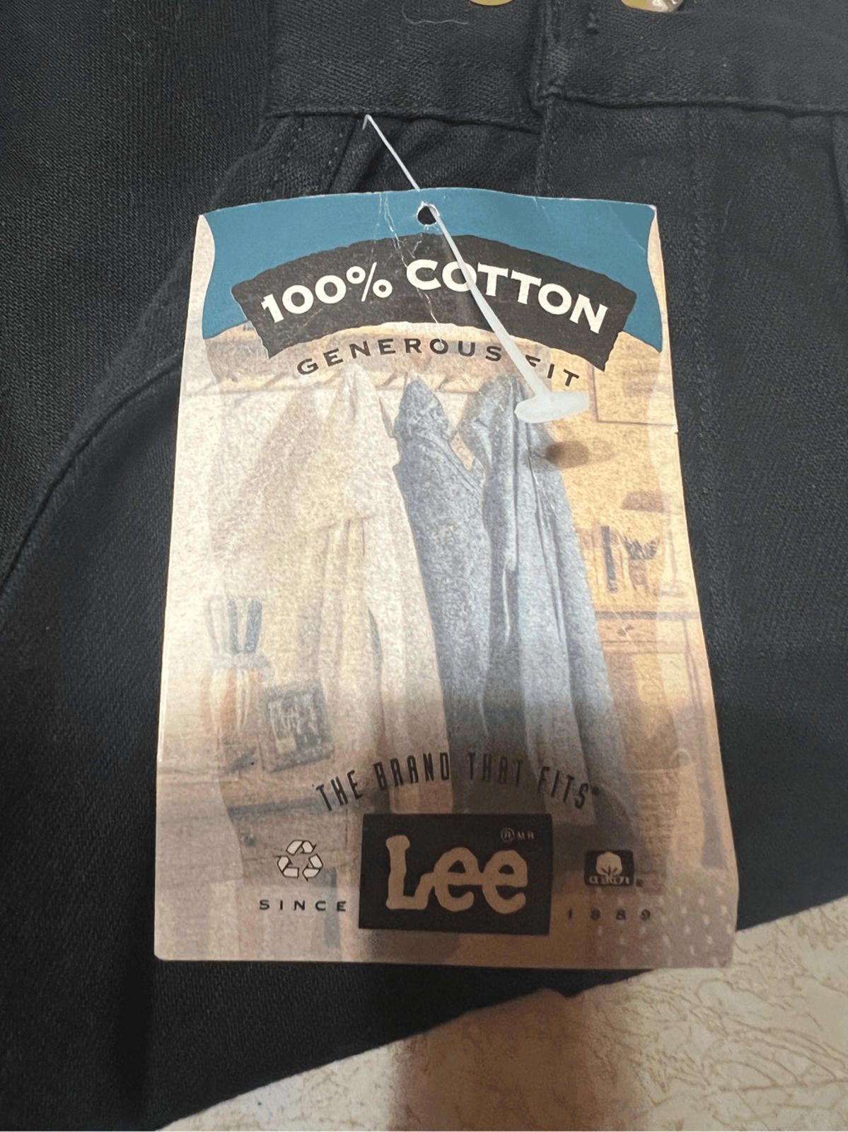 Lee Lee Mens Denim Button down shirt Black Sz XL NWT Size US XL / EU 56 / 4 - 4 Thumbnail