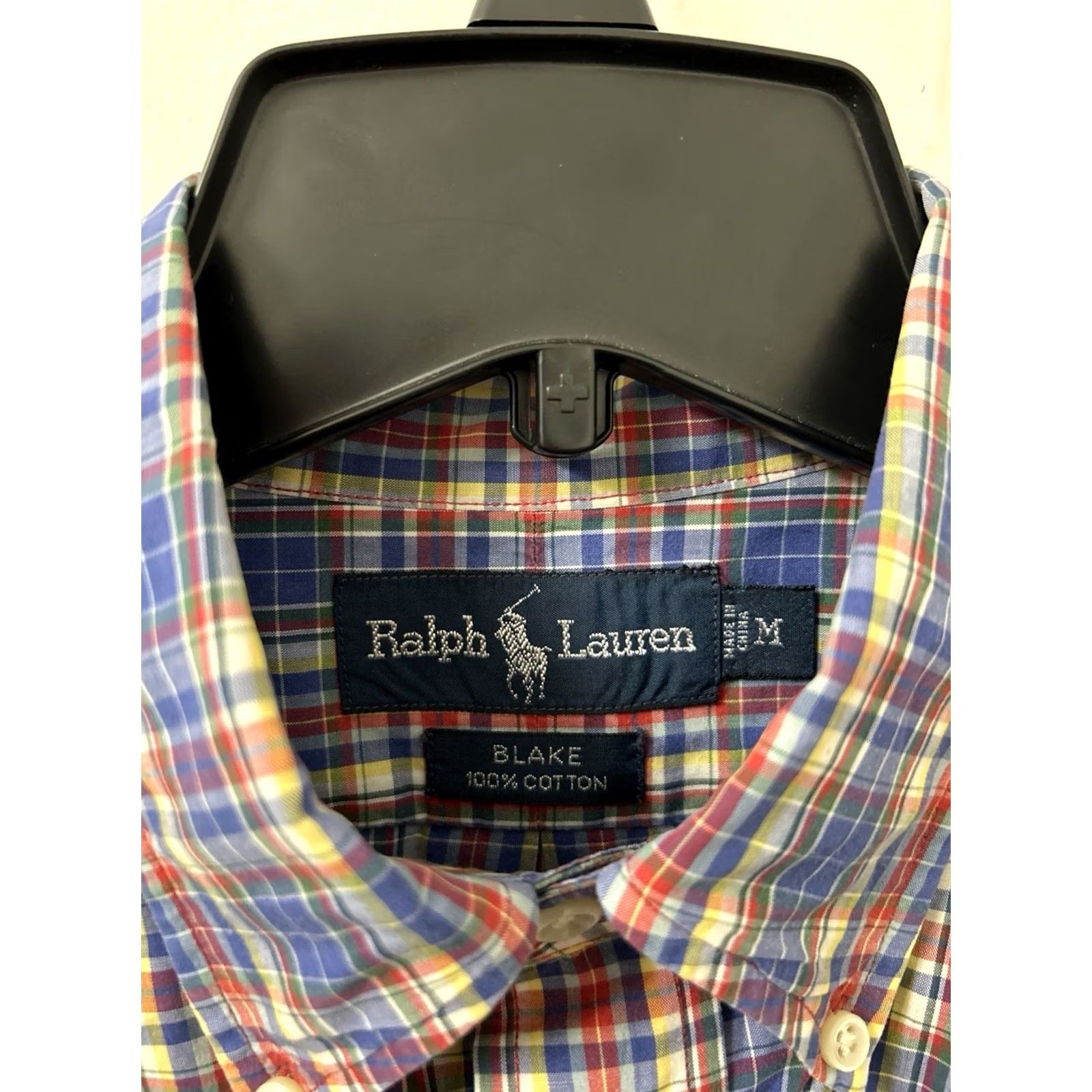 Ralph Lauren VINTAGE Ralph Lauren Blake Shirt Mens Medium Blue Red Plaid Short Sleeve Button Down Size US M / EU 48-50 / 2 - 6 Thumbnail