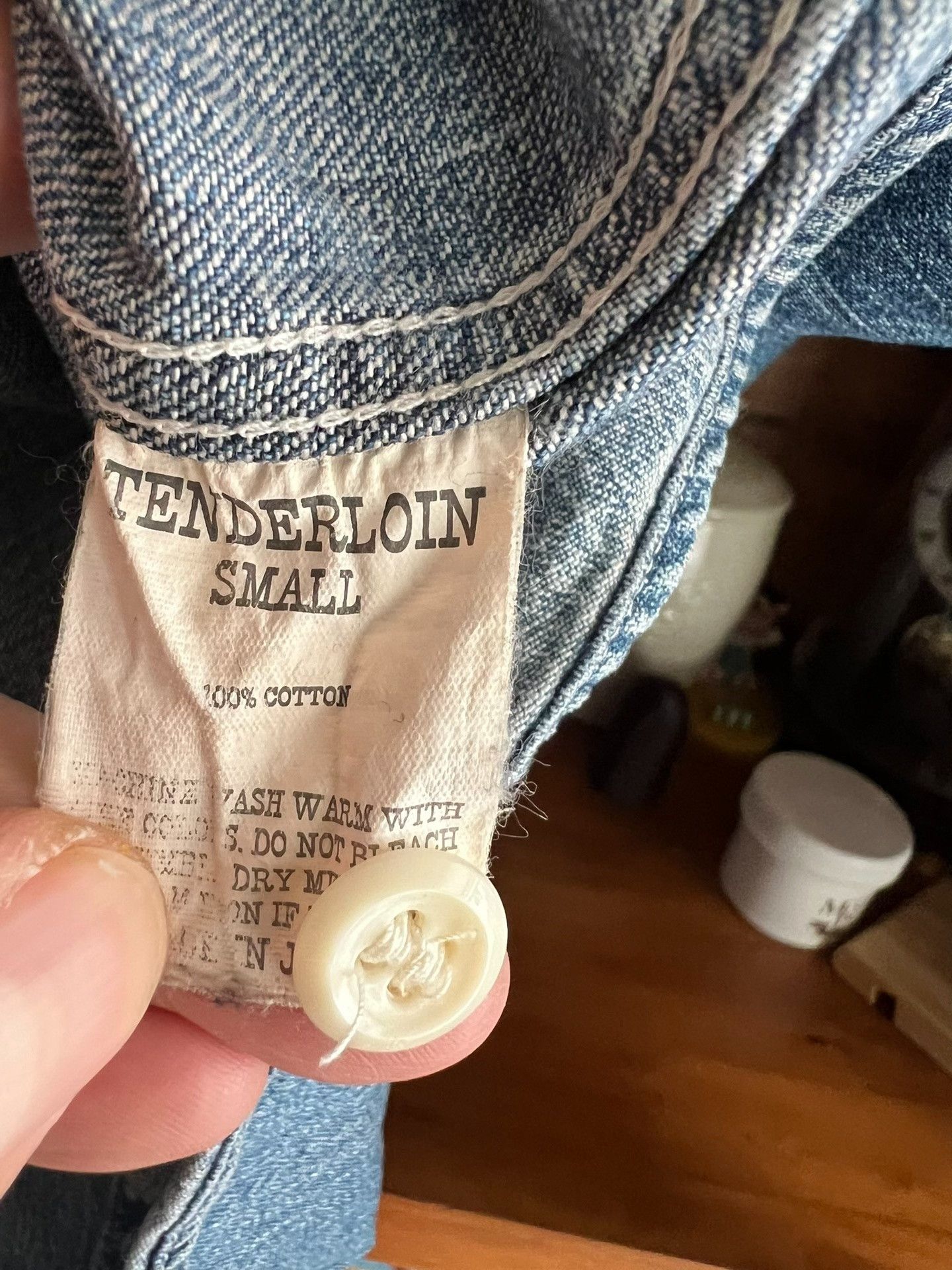 Tenderloin Tenderloin Denim Stand Collar Work Shirt Size US M / EU 48-50 / 2 - 5 Thumbnail