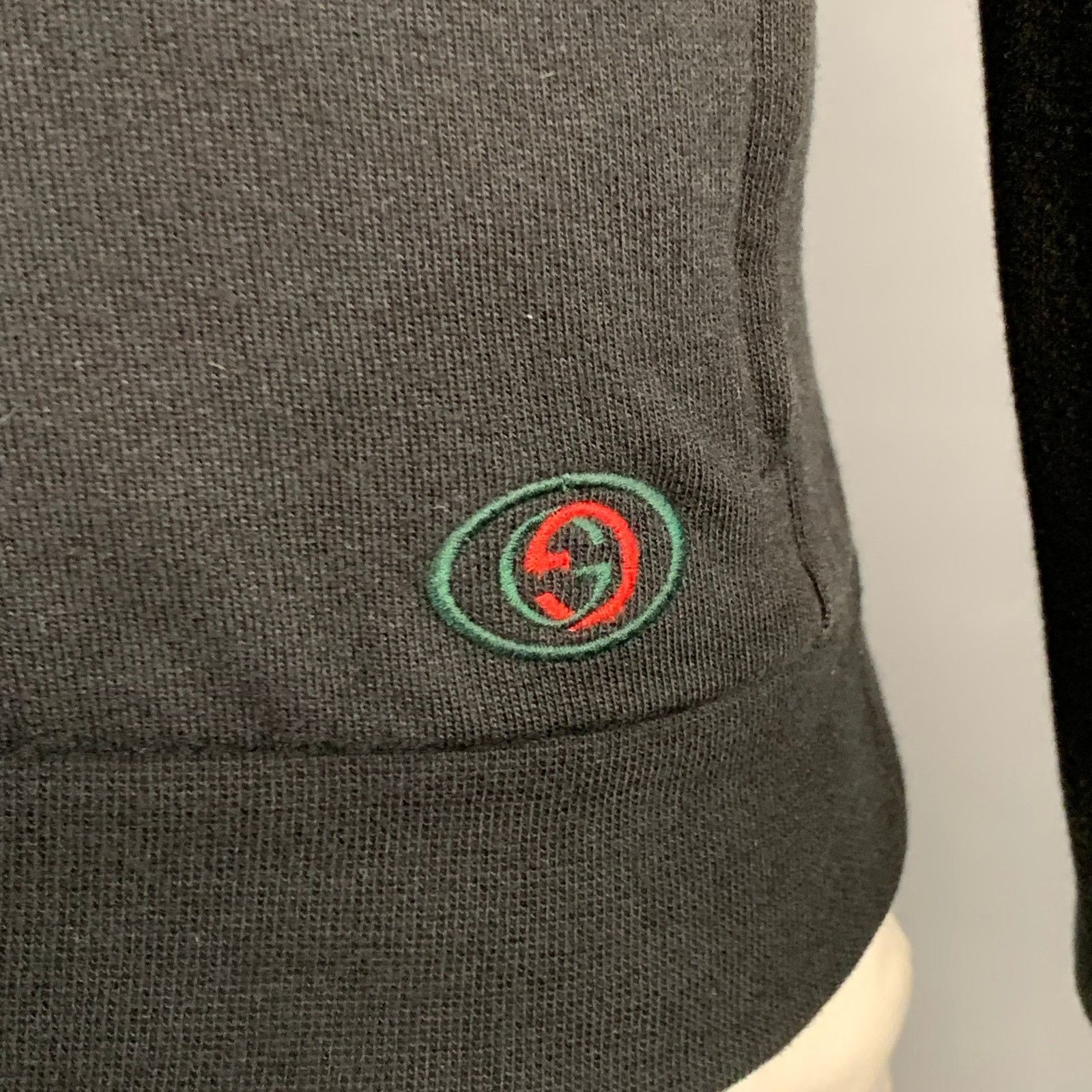 Gucci GUCCI by TOM FORD Black Cotton Hooded Slim Fit Zip Up Jacket Size US XL / EU 56 / 4 - 2 Thumbnail