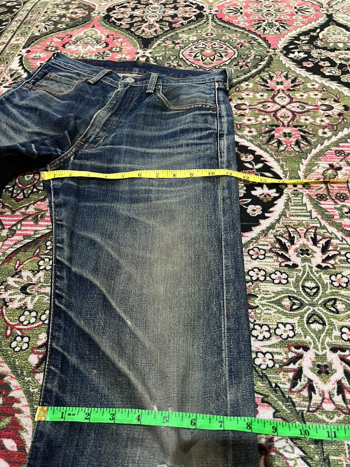 Levi's VINTAGE LEVIS 502 BIG E SELVEDGE DISTRESSED MUD WASH JEANS Size US 28 / EU 44 - 19 Thumbnail