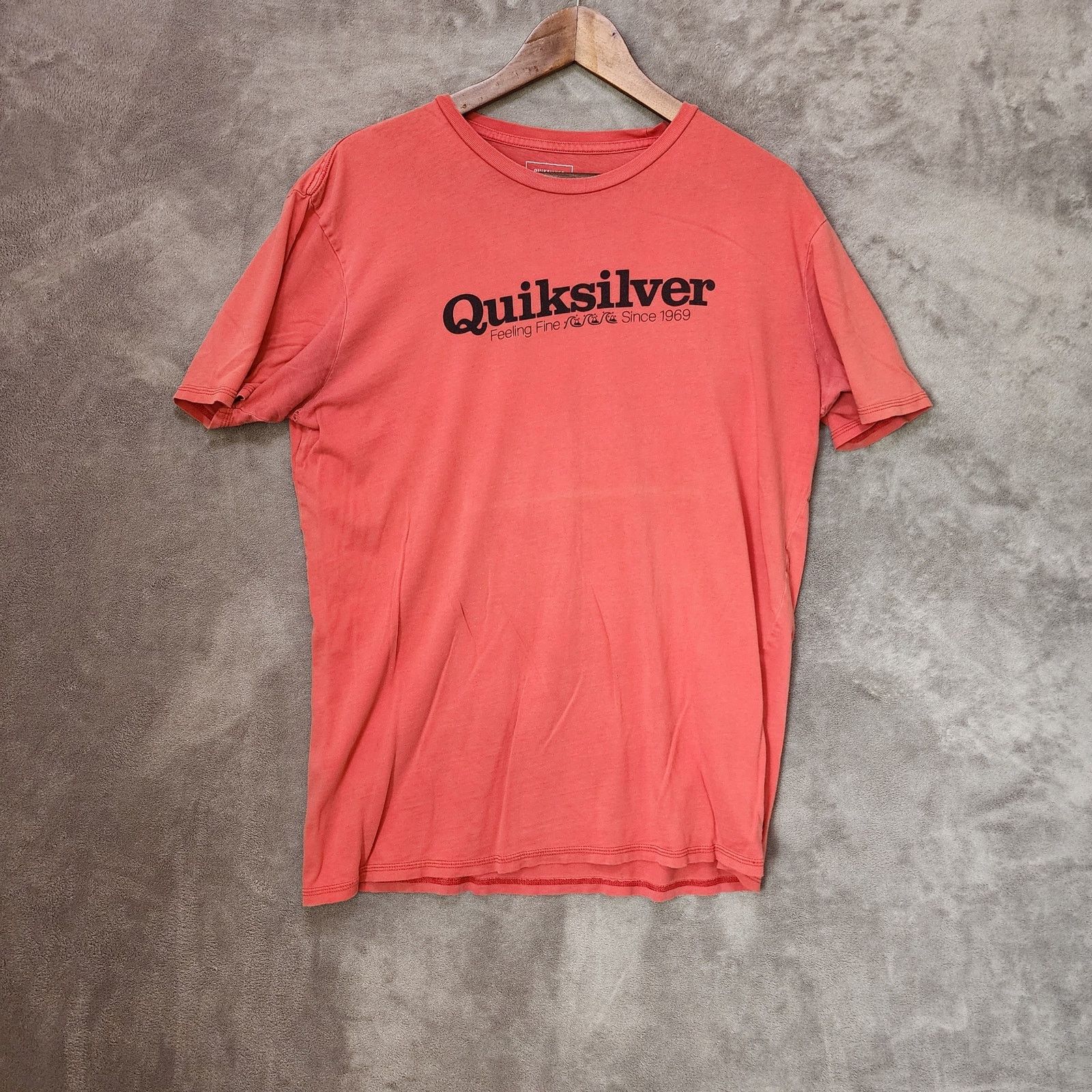 Quicksilver Red Quiksilver T-Shirt L, Casual Fit Size US L / EU 52-54 / 3 - 2 Thumbnail