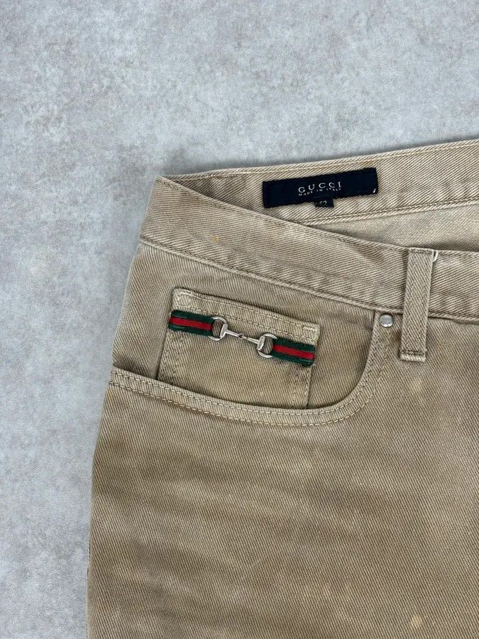 Gucci 2010s Gucci Beige Skinny Pants Size US 32 / EU 48 - 6 Thumbnail