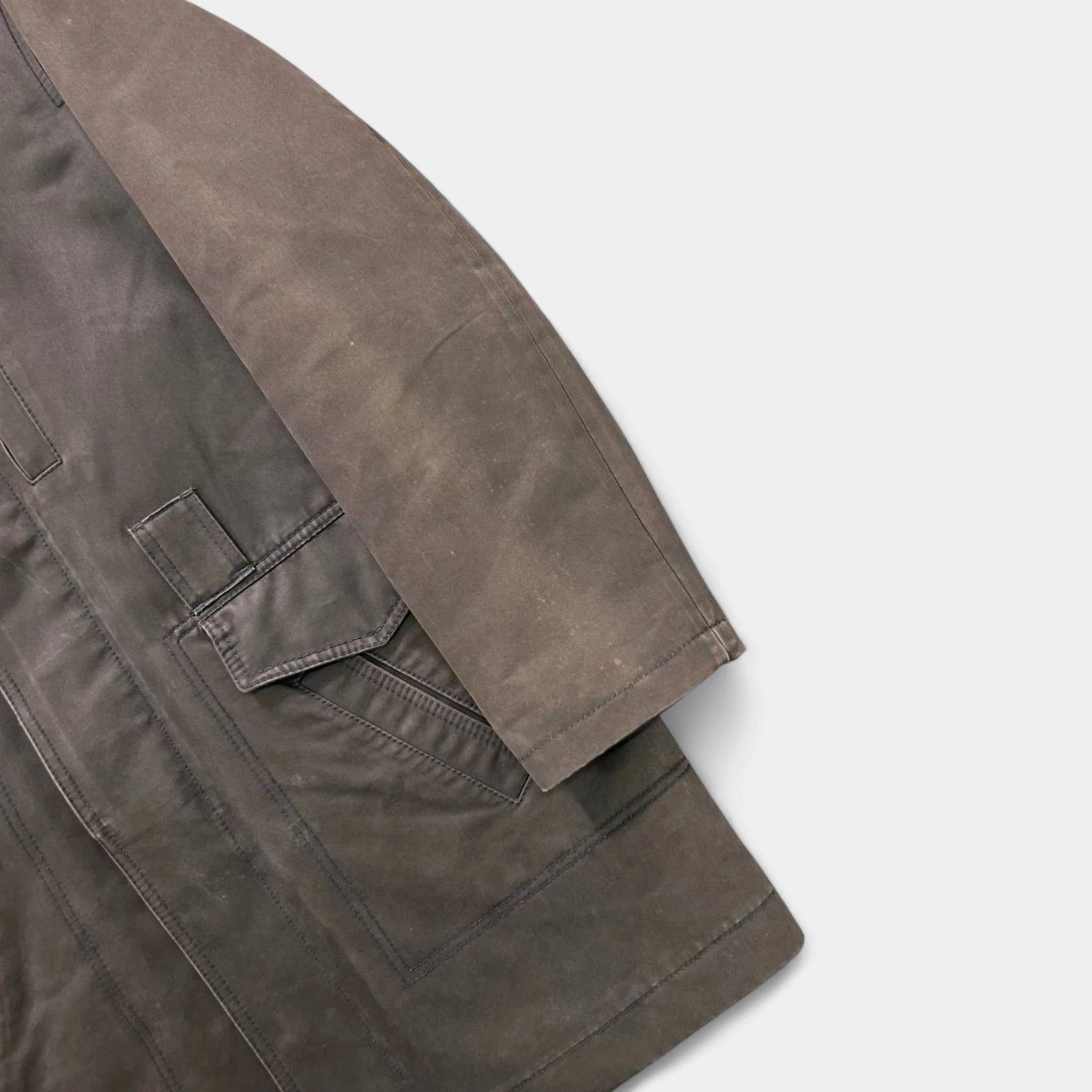 Armani Armani Jeans Military Washed Green Long Coat Size US L / EU 52-54 / 3 - 5 Thumbnail