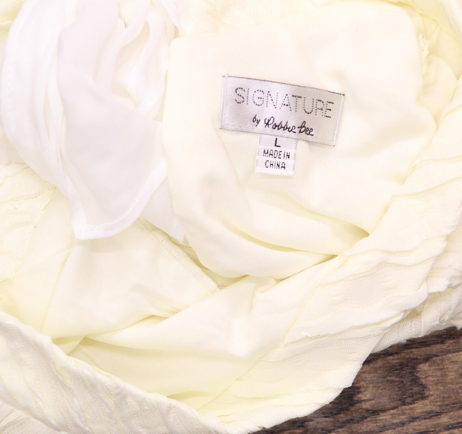 Kirkland Signature Nwt Signature By Robbie Bee Shift Dress Cream Offwhite L Size L / US 10 / IT 46 - 5 Thumbnail