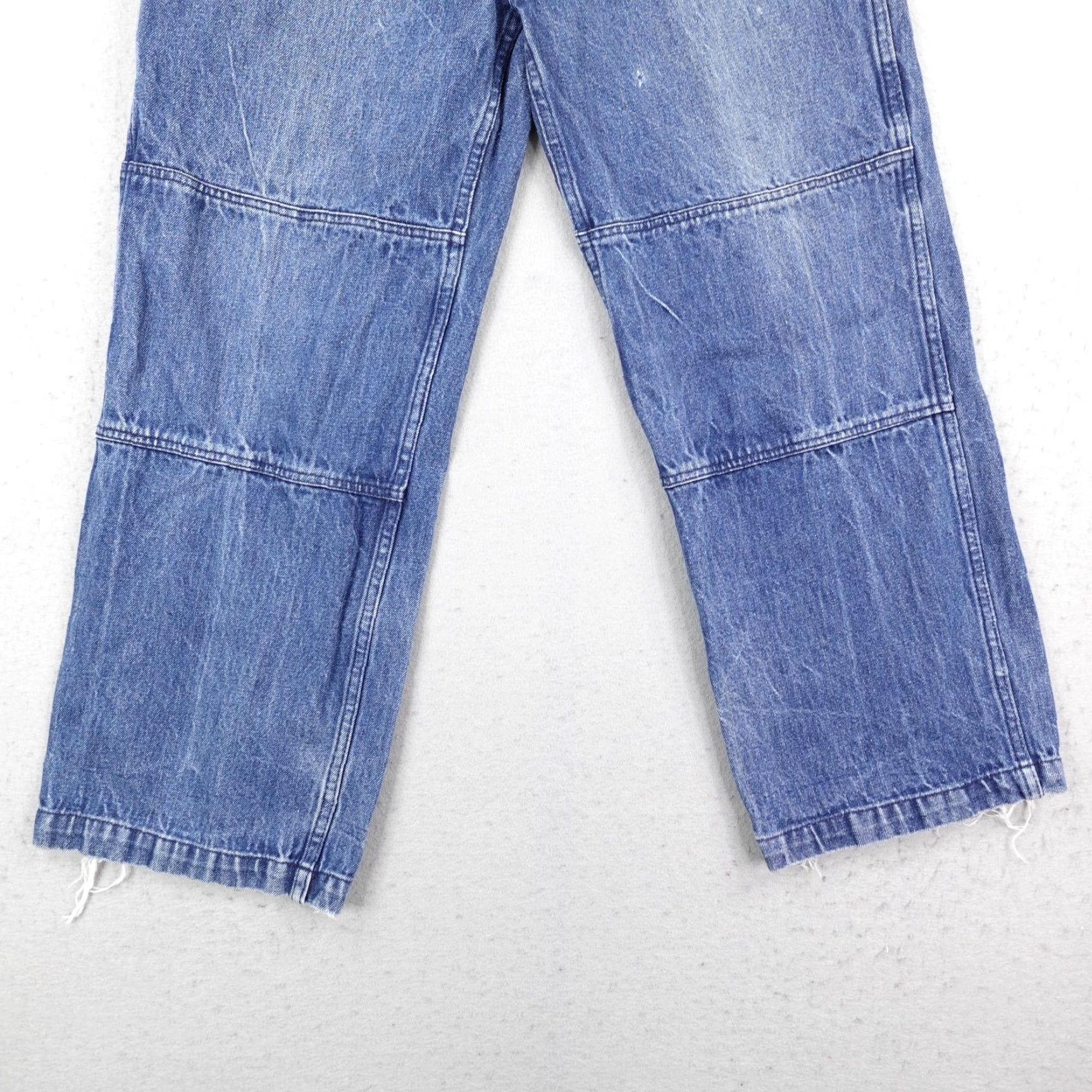 Vintage VINTAGE FB County Jeans Mens 38 Blue Denim Wide-Leg Baggy Carpenter Distressed Jeans Mens 38 Blue Denim Grunge Distressed Pockets Zip Size US 38 / EU 54 - 3 Thumbnail