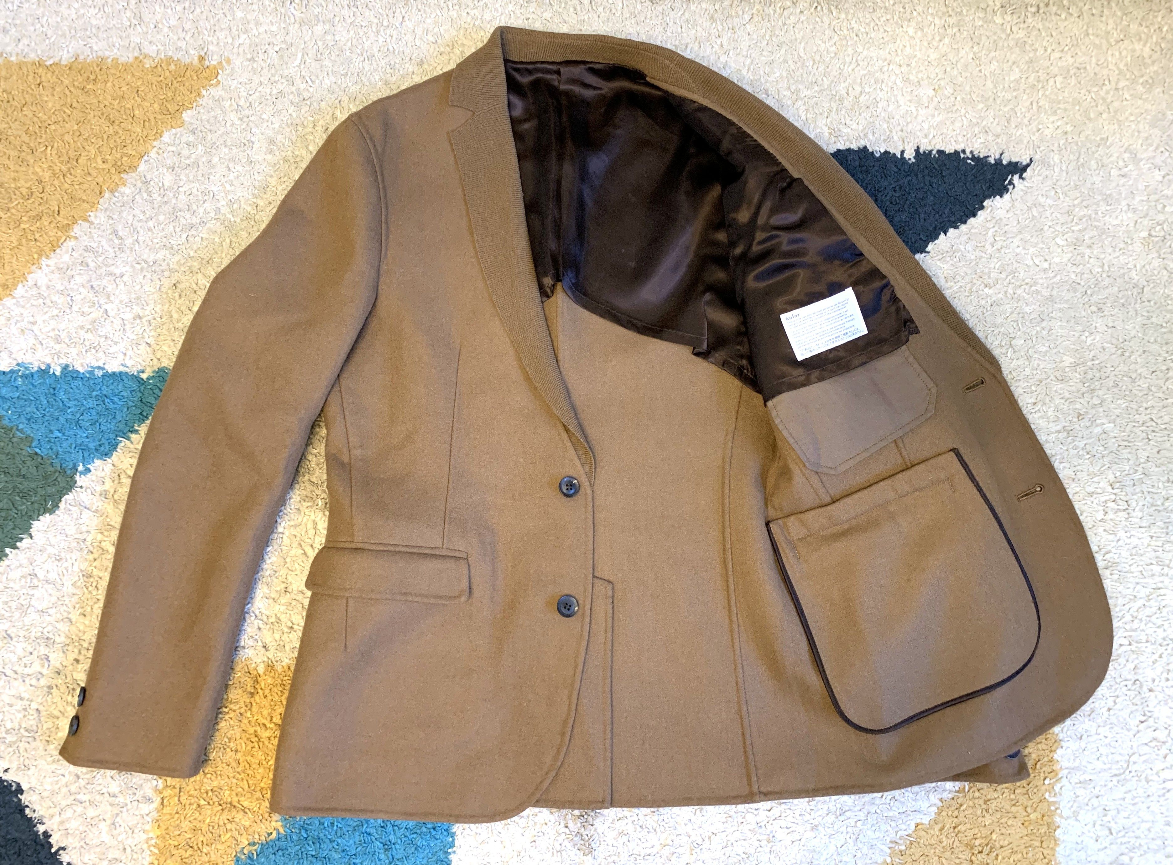 Kolor Kolor 2012aw wool/cashmere blazer, size 2 (slim M) Size US M / EU 48-50 / 2 - 3 Thumbnail