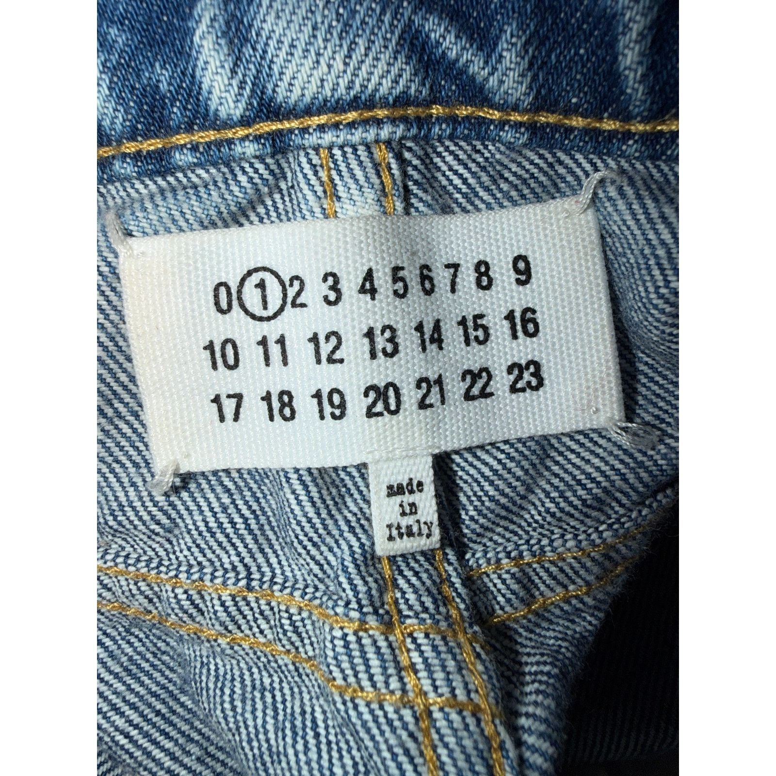 Maison Margiela Maison Margiela Women's Denim Jeans with Slash Details Size 29" - 3 Thumbnail
