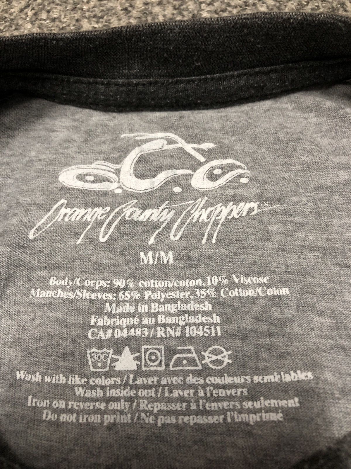 West Coast Choppers Orange Country Choppers Big Logo Raglan Tee Size US M / EU 48-50 / 2 - 13 Thumbnail
