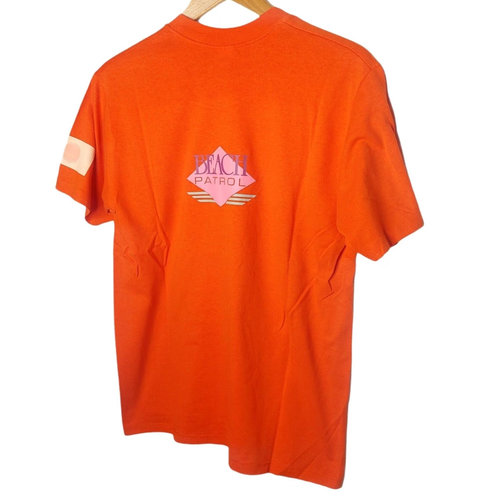 Velva Sheen VINTAGE Velva Sheen Beach Patrol Shirt Men L Orange Surf Coastal Single Stitch T-Shirt Graphics Beach Ocean Summer Size US L / EU 52-54 / 3 - 3 Thumbnail