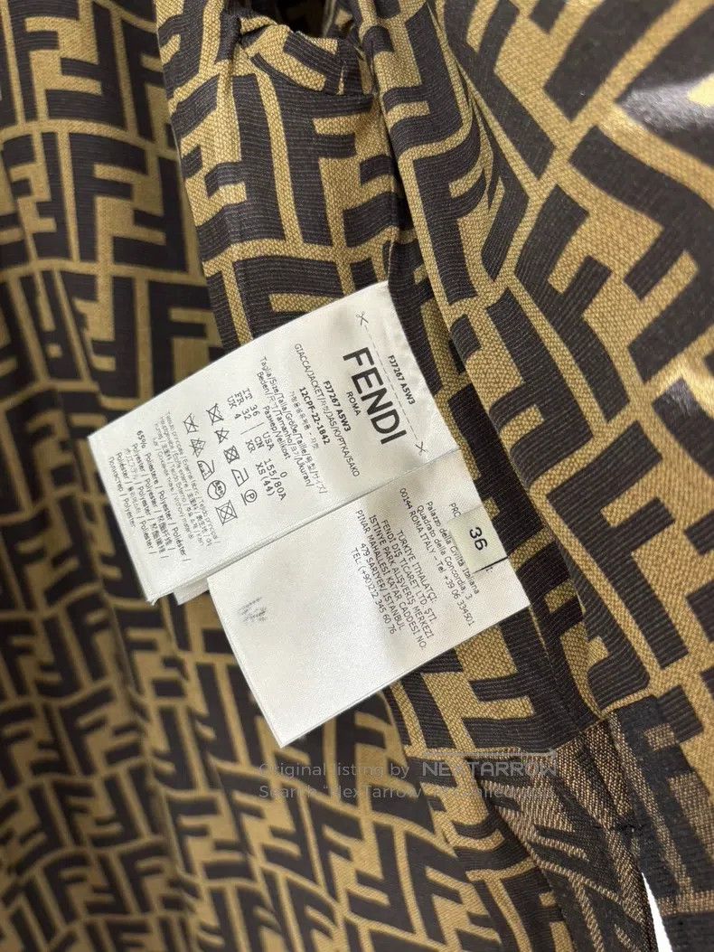 Fendi Fendi Logo Embellished Jacket Size XXS / US 00 / IT 34 - 3 Thumbnail