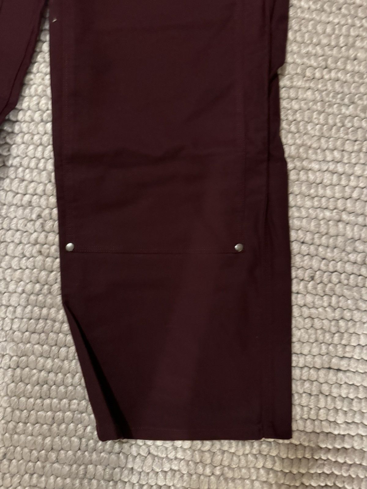 Brain Dead Moleskin Double Knee Utility Pants - Burgundy Size US 32 / EU 48 - 2 Thumbnail