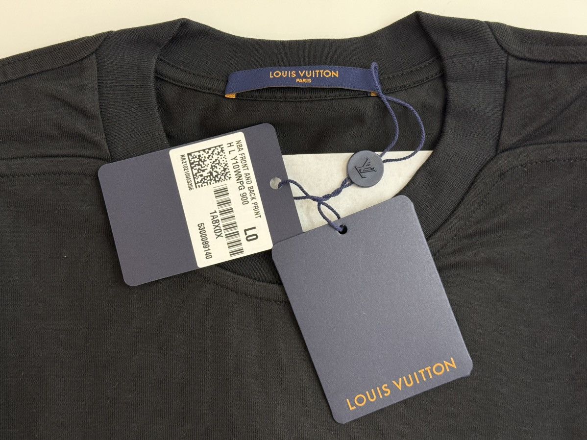 Louis Vuitton × NBA Louis Vuitton NBA T-Shirt SS21 Black 1A8X0U Tee Size Large Size US L / EU 52-54 / 3 - 3 Thumbnail