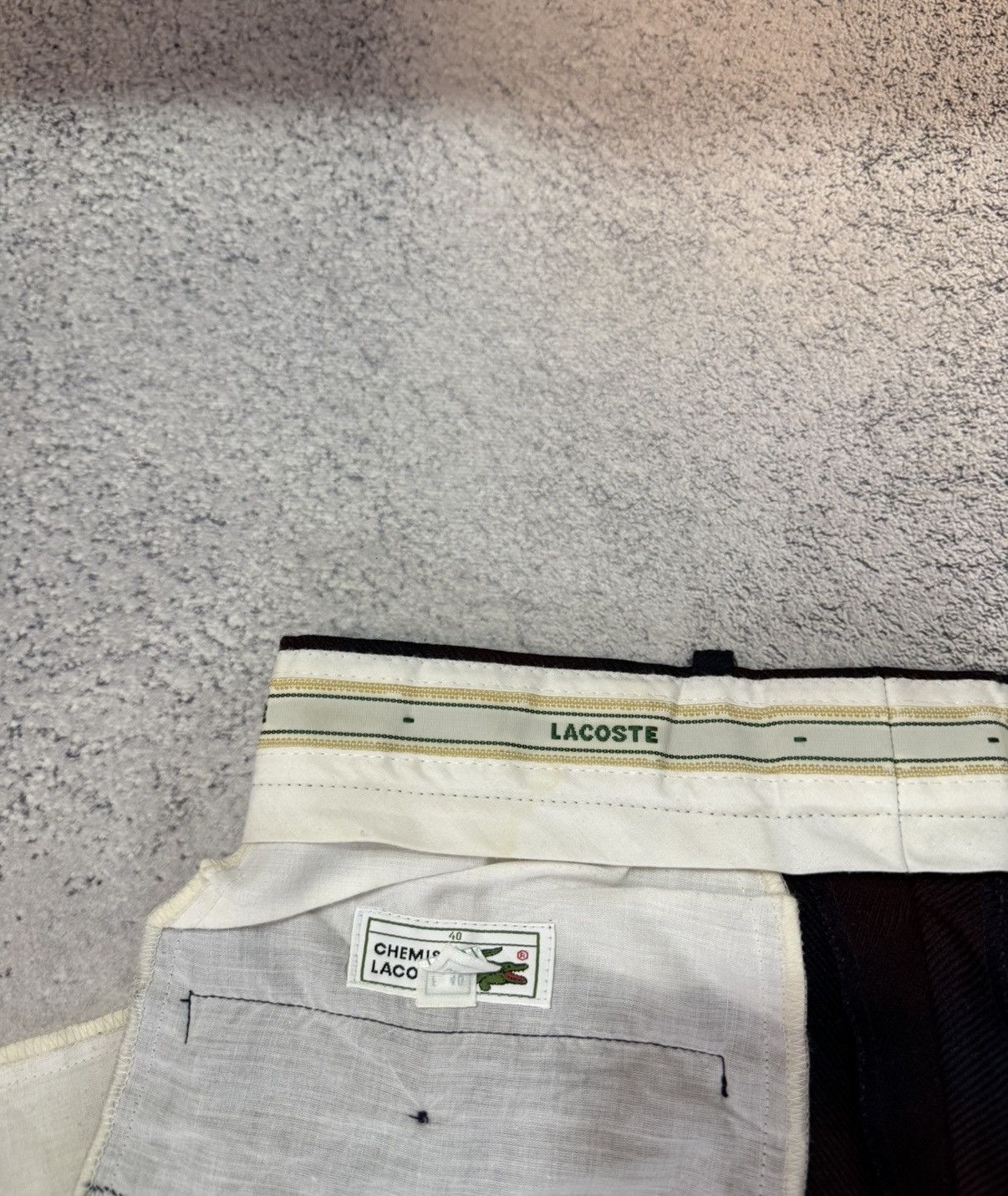 Lacoste Vintage Lacoste Pants Trousers Men Made In France Wool Plaid Size US 30 / EU 46 - 22 Thumbnail