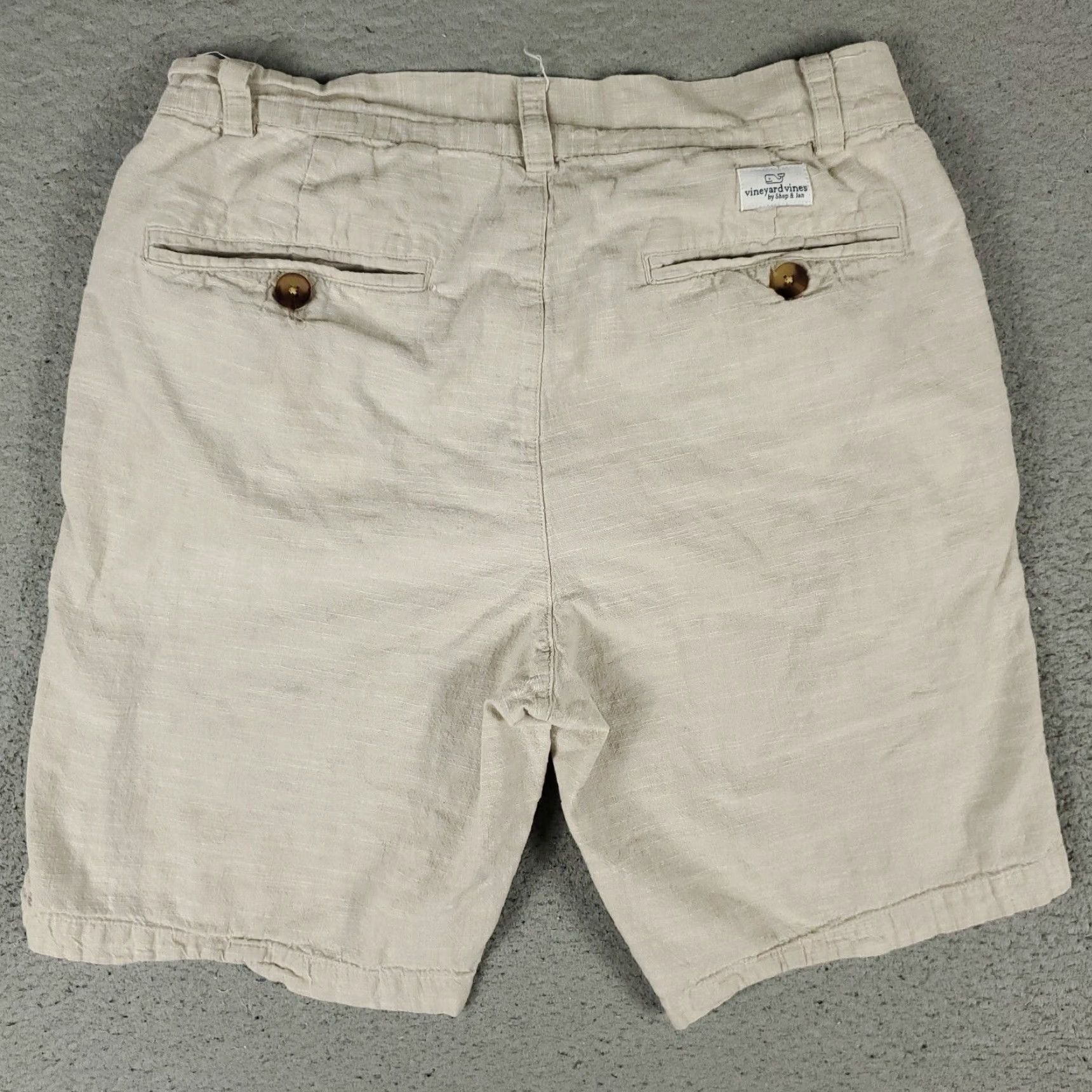 Vineyard Vines VINTAGE Vineyard Vines Shorts Mens Size 28 Chino Flat Front Casual Beige Cotton Summer Size US 28 / EU 44 - 7 Thumbnail