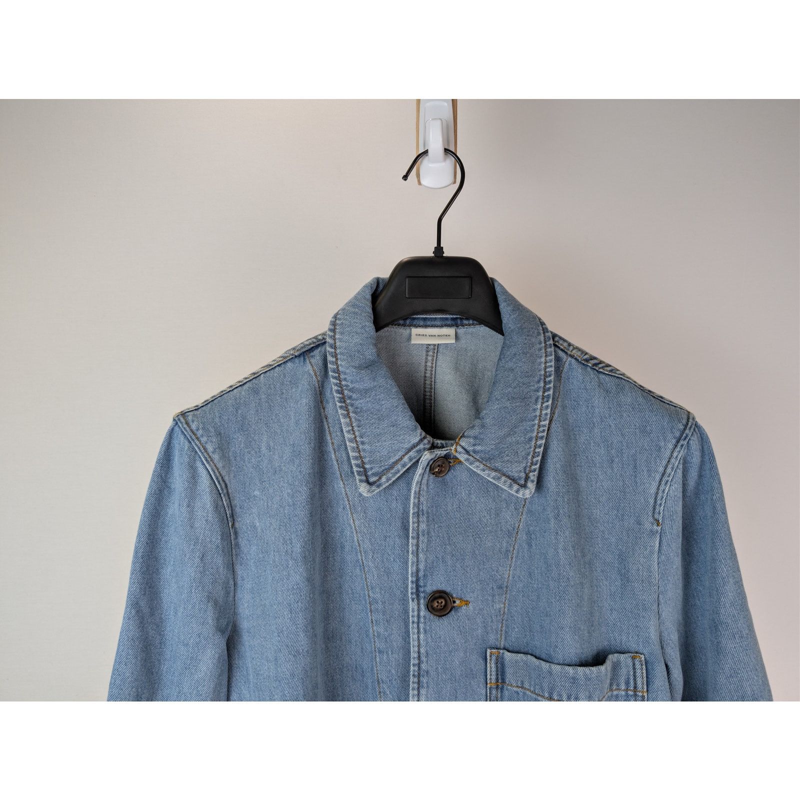 Dries Van Noten o1rshd1 Braxton Denim Jacket in Blue Size US XXL / EU 58 / 5 - 3 Thumbnail