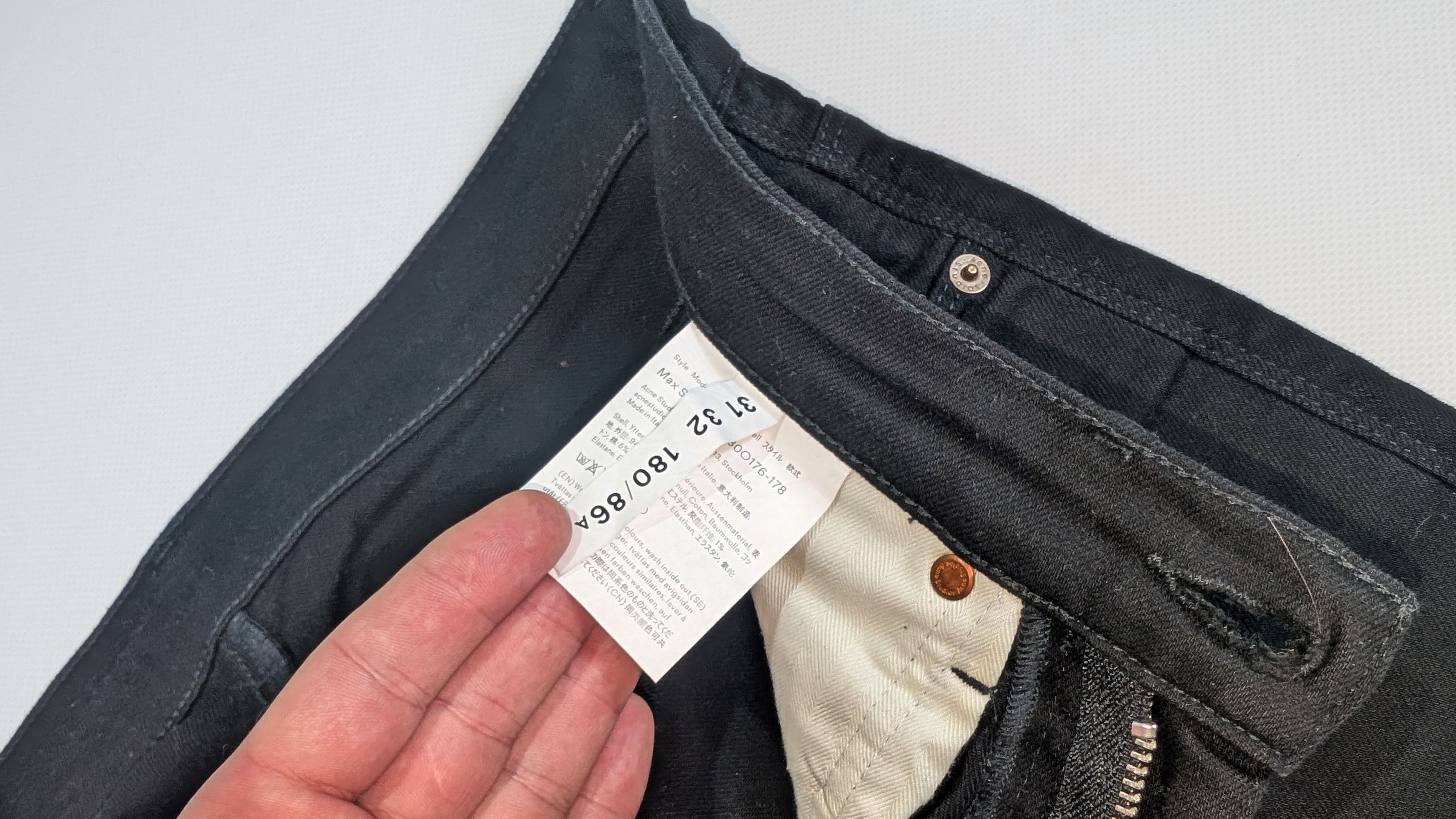 Acne Studios Acne Studios Bla Konst Max Stay Black Jeans Denim Size US 31 - 7 Thumbnail