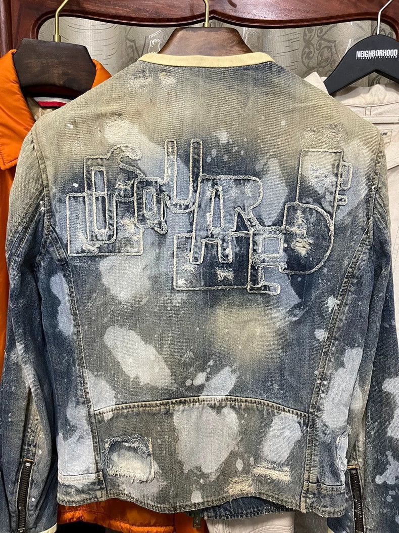Dsquared2 Dsquared2 Dsquared2 Distressed Denim Jacket Size 48-2506 Size US M / EU 48-50 / 2 - 4 Thumbnail