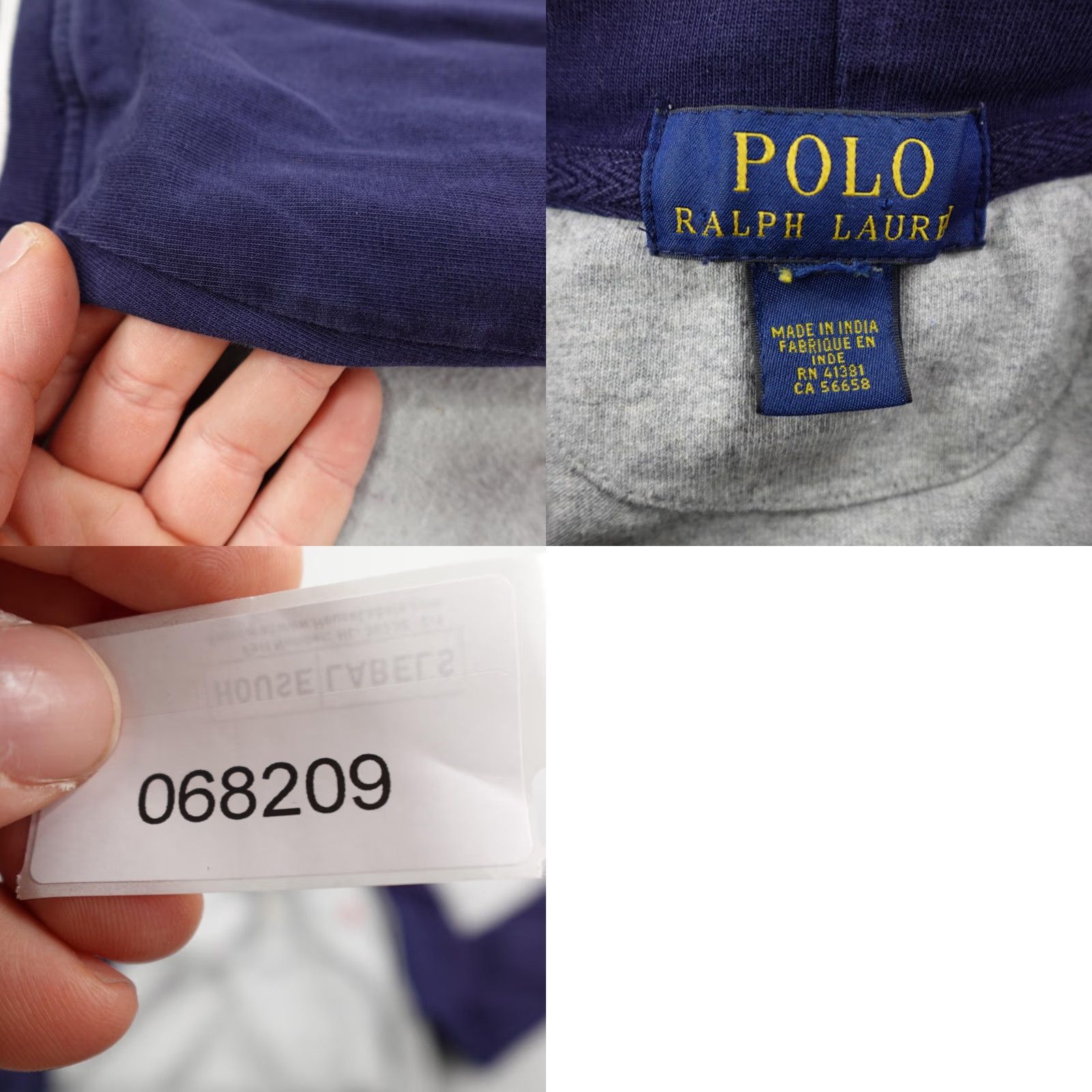 Polo Ralph Lauren Polo Ralph Lauren Hoodie Mens XS Gray Blue Henley Rugby Pullover Sweater Pony Size US XS / EU 42 / 0 - 9 Thumbnail