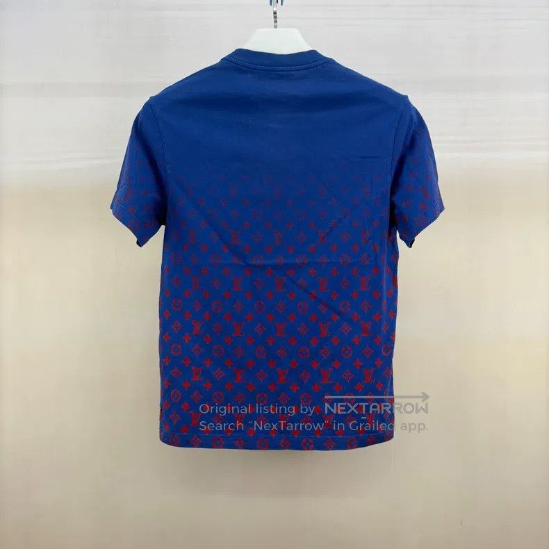 Louis Vuitton Louis Vuitton Red and blue gradient full print short sleev Size US XS / EU 42 / 0 - 2 Thumbnail