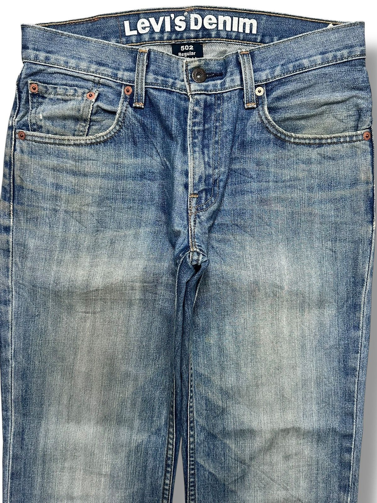 Levi's Vintage Levi’s 502 Regular Fit Denim Jeans Light BlueWash Size US 32 / EU 48 - 2 Thumbnail