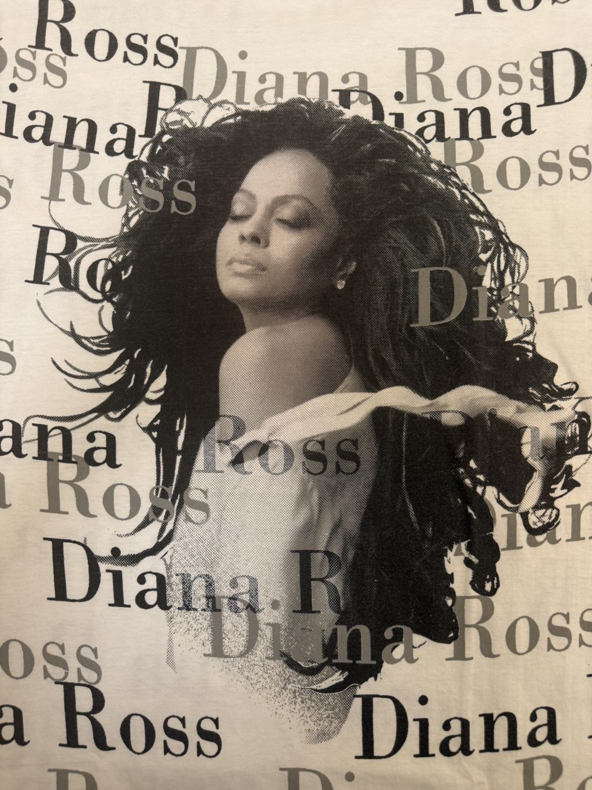 Vintage 1995 Diana Ross tour AOP tshirt Size US L / EU 52-54 / 3 - 4 Thumbnail