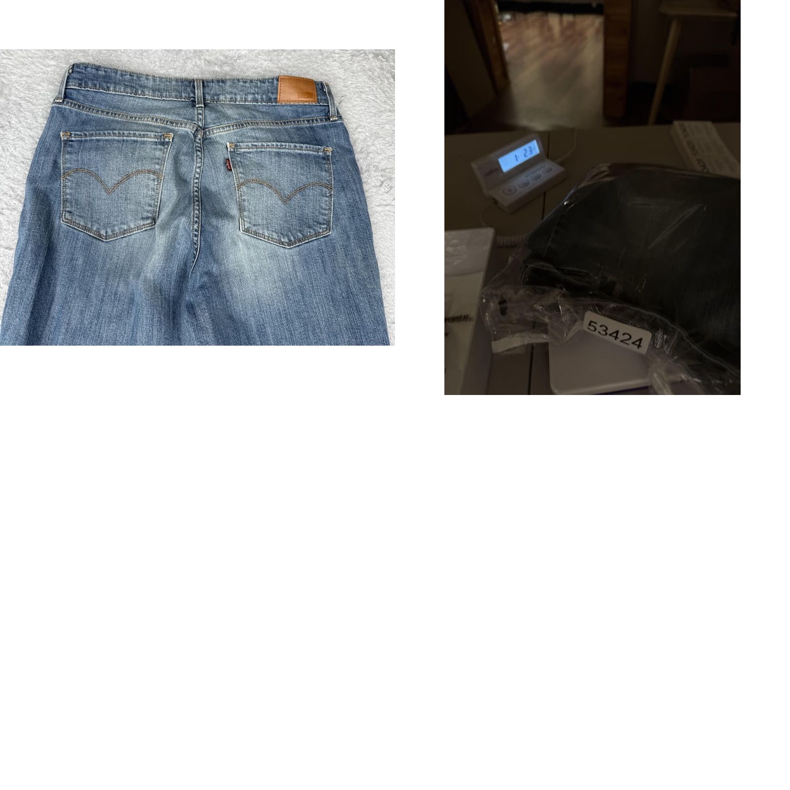 Levi's Levis Jeans Womens Slim Skinny High Rise Distressed Stretch Blue 31x32 Denim Size 24" / US 00 / IT 34 - 11 Thumbnail