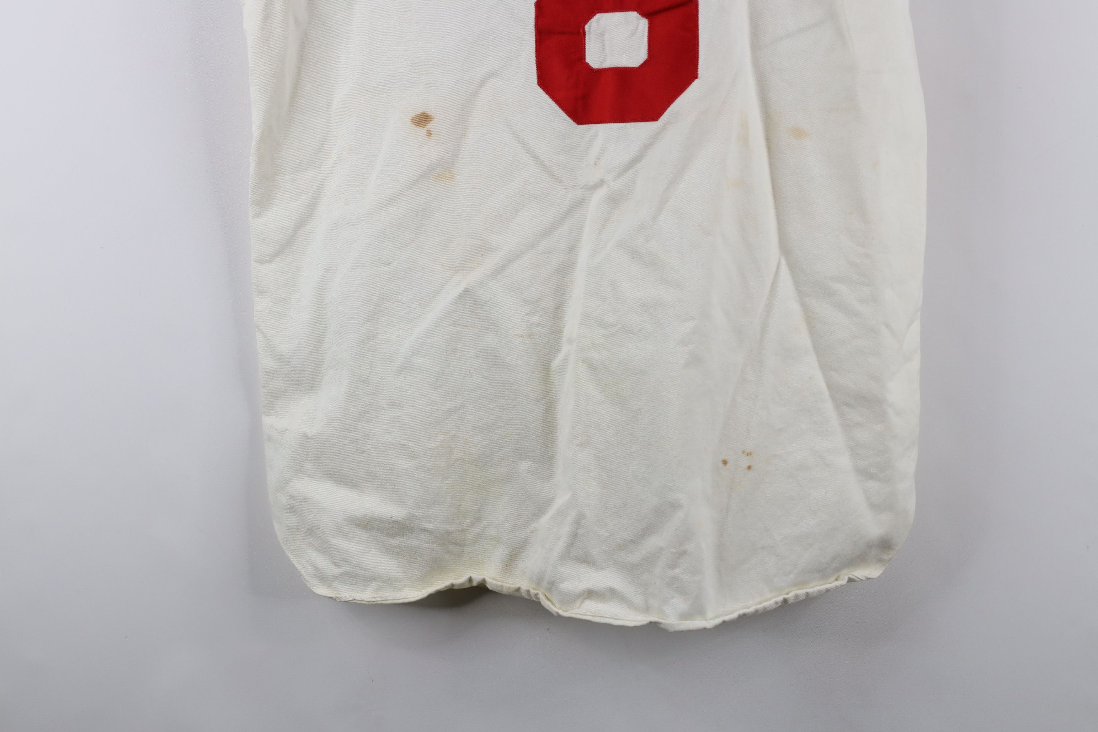 Vintage Vintage 50s Stitch Sleeveless Baseball Jersey White USA Size US XL / EU 56 / 4 - 15 Thumbnail