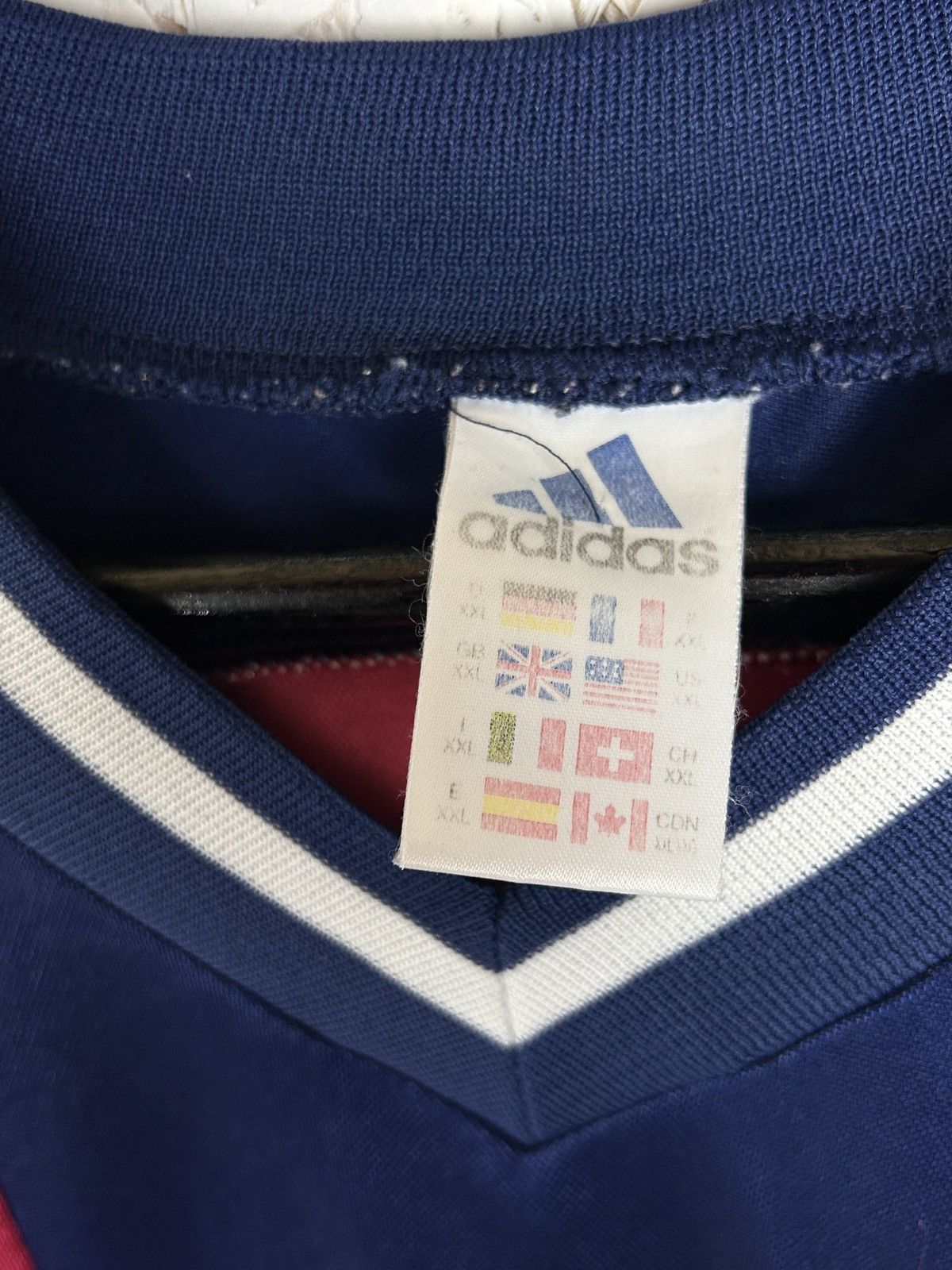 Adidas 90s Vintage Adidas Soccer Football Template Big Logo Jersey Size US XXL / EU 58 / 5 - 8 Thumbnail