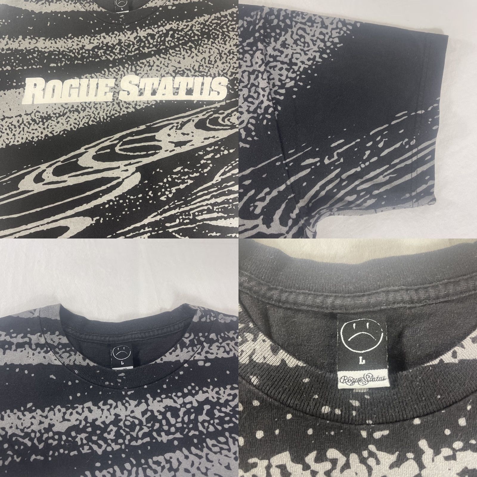 Logo 7 VINTAGE Rogue Status L T-Shirt ROB LOGO AOP Skate Y2K Pattern Size US L / EU 52-54 / 3 - 8 Thumbnail