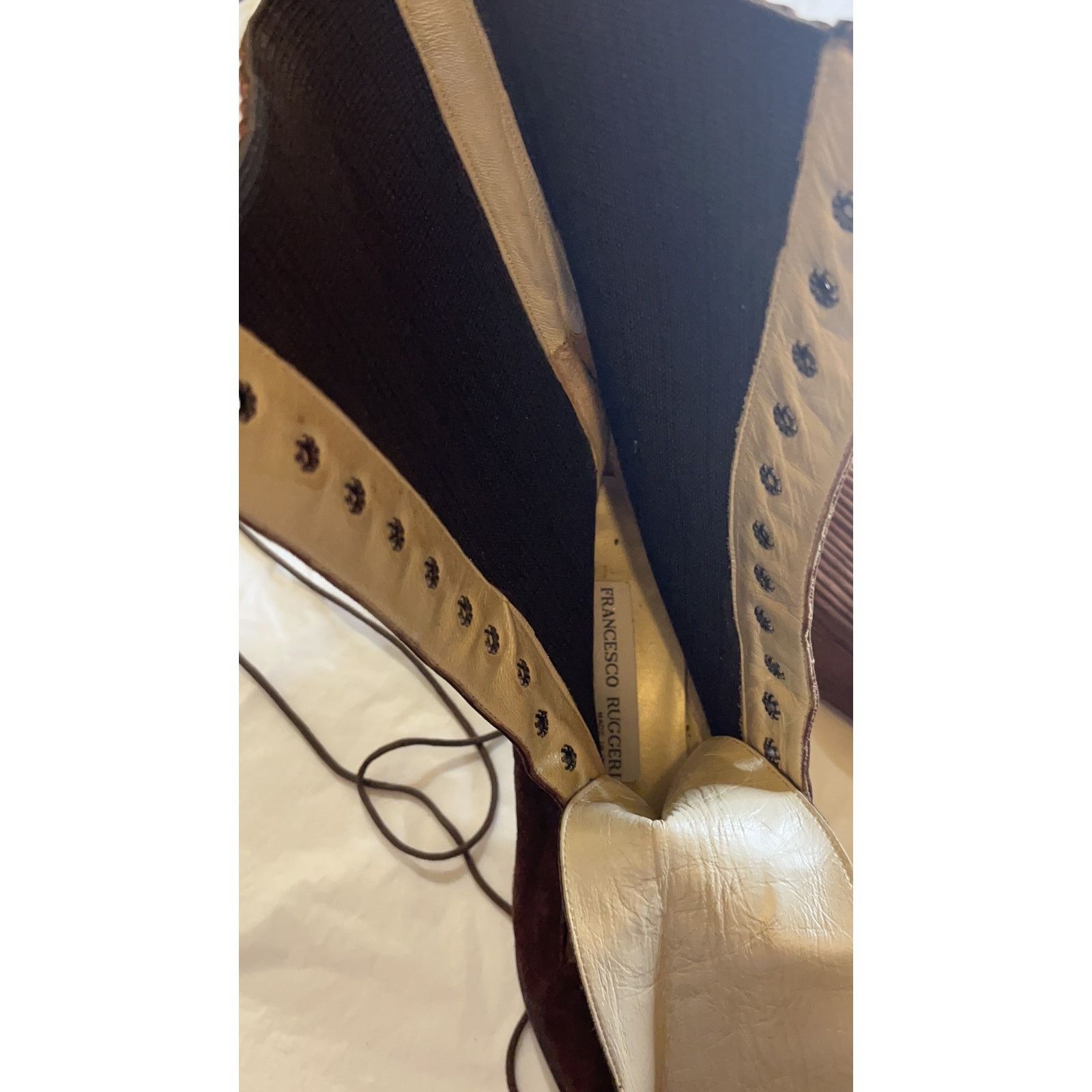Other FRANCESCO RUGGERI Suede Brown Boots - Size 37 Size US 7 / IT 37 - 6 Thumbnail
