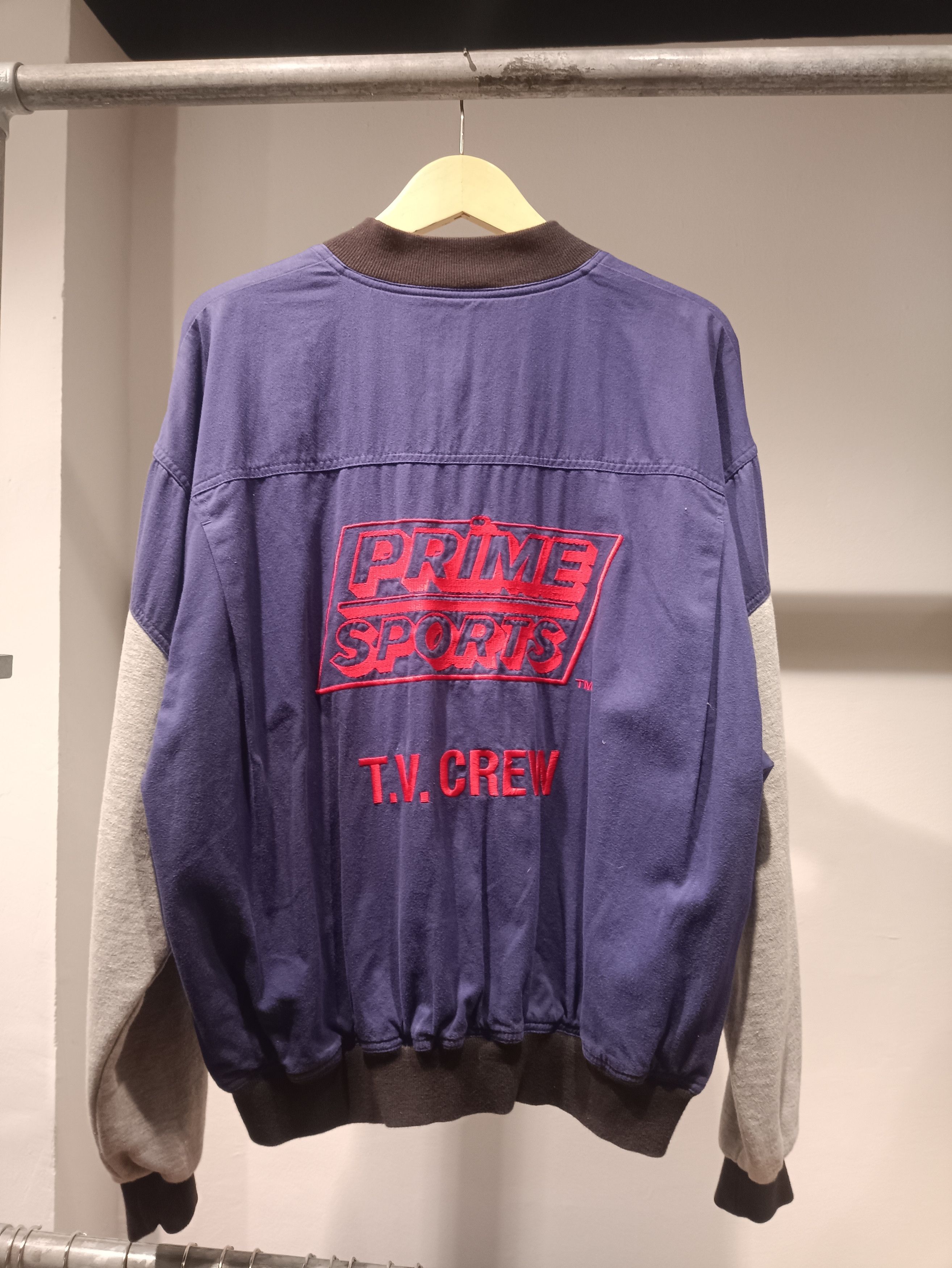 Nike × Vintage Vintage Nike Prime Sport TV Crew Size US L / EU 52-54 / 3 - 4 Thumbnail