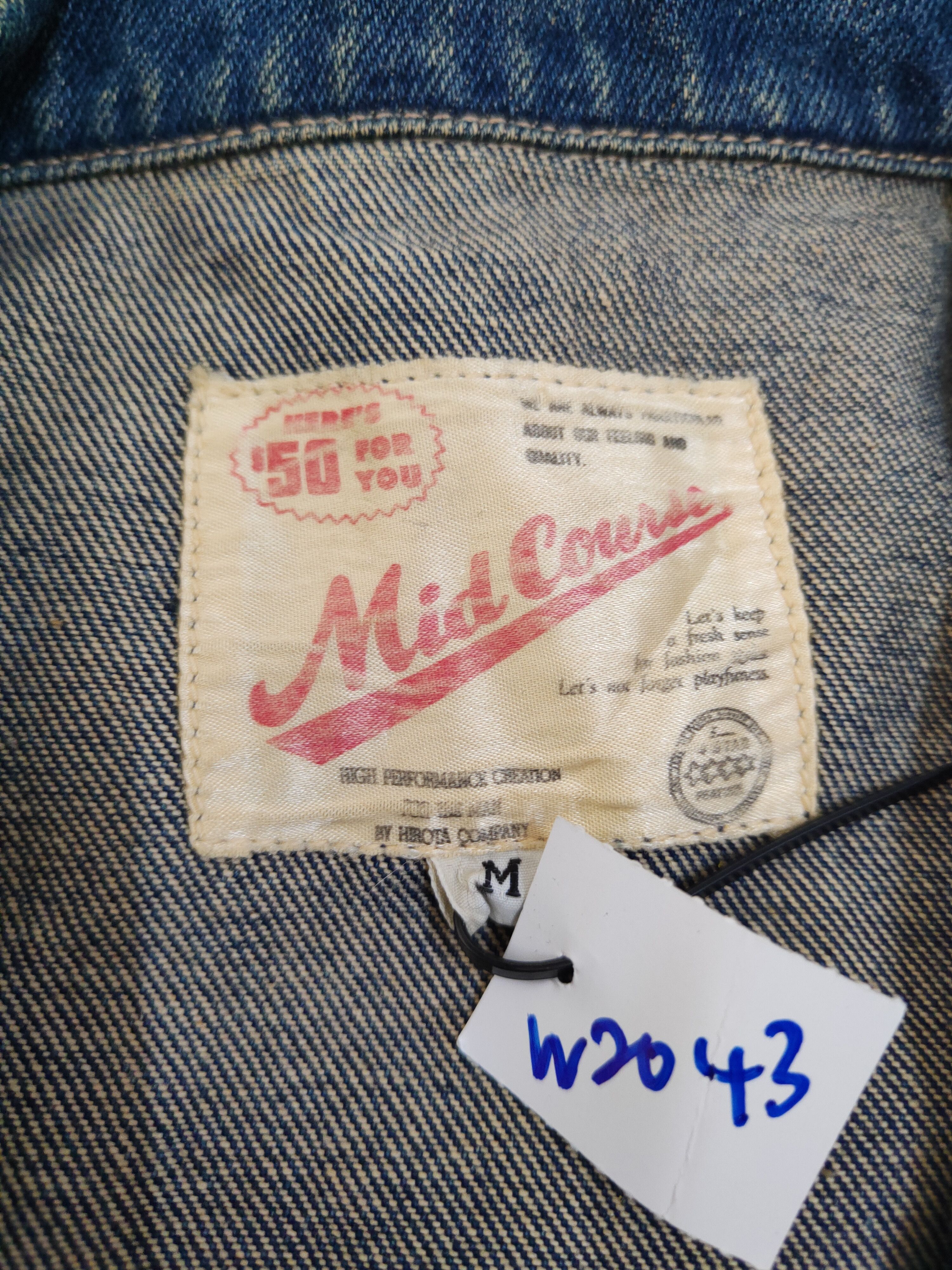 Japanese Brand Mid Course vintage Blue Denim Jackets #W2043 Size US M / EU 48-50 / 2 - 13 Thumbnail