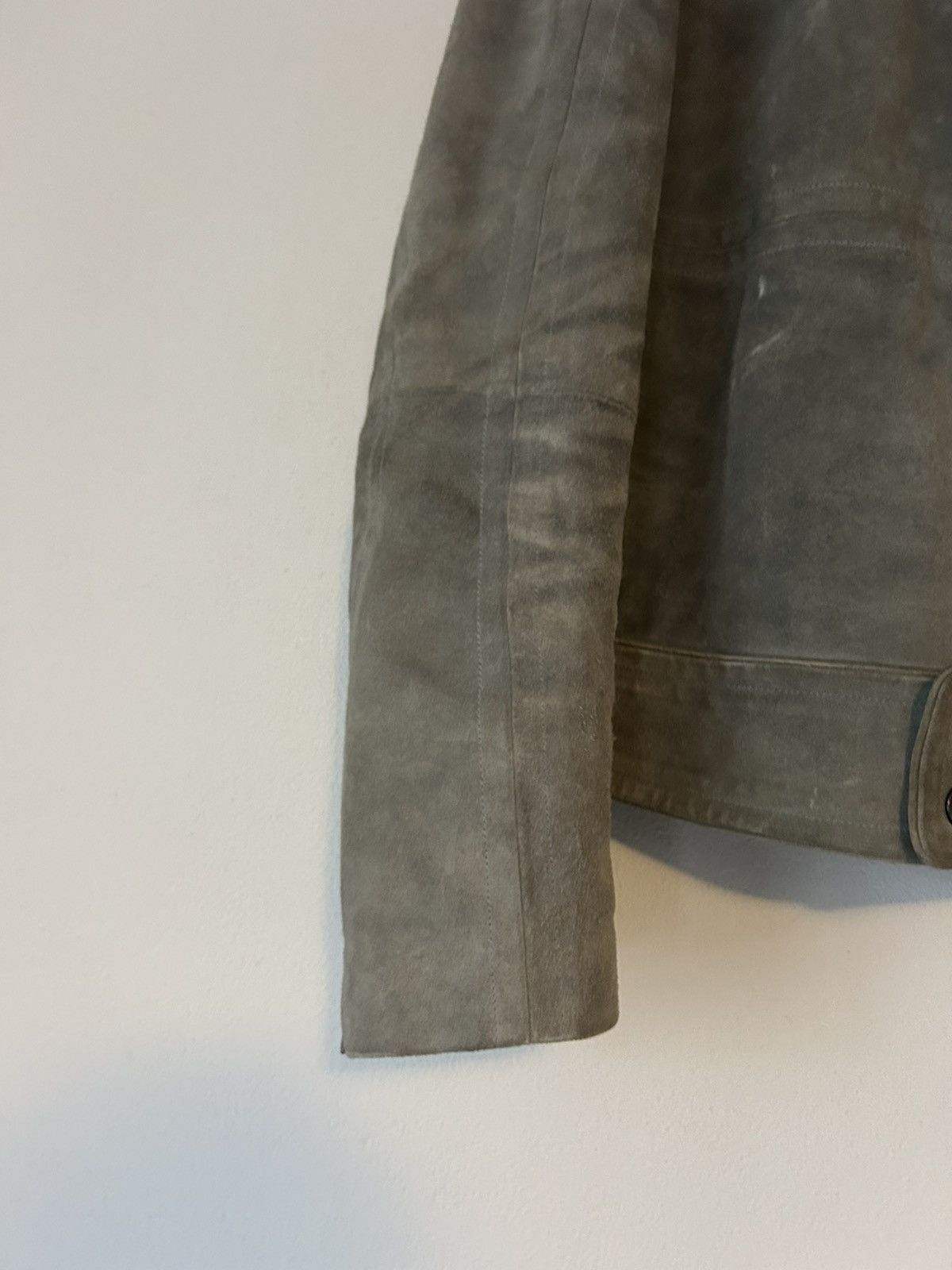 Gucci Gucci Tom Ford Era Suede Biker Jacket in Gray Size US L / EU 52-54 / 3 - 9 Thumbnail